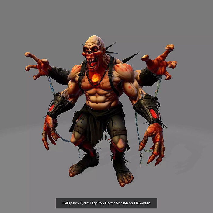 Ultimate Horror Character Mega Pack 3D Collection Model — view 5