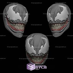 Custom Head STL Venom Smile 3D Model