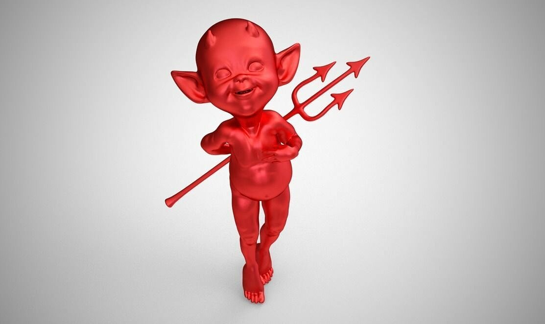 Red Devil 3D OBJ Model — view 2