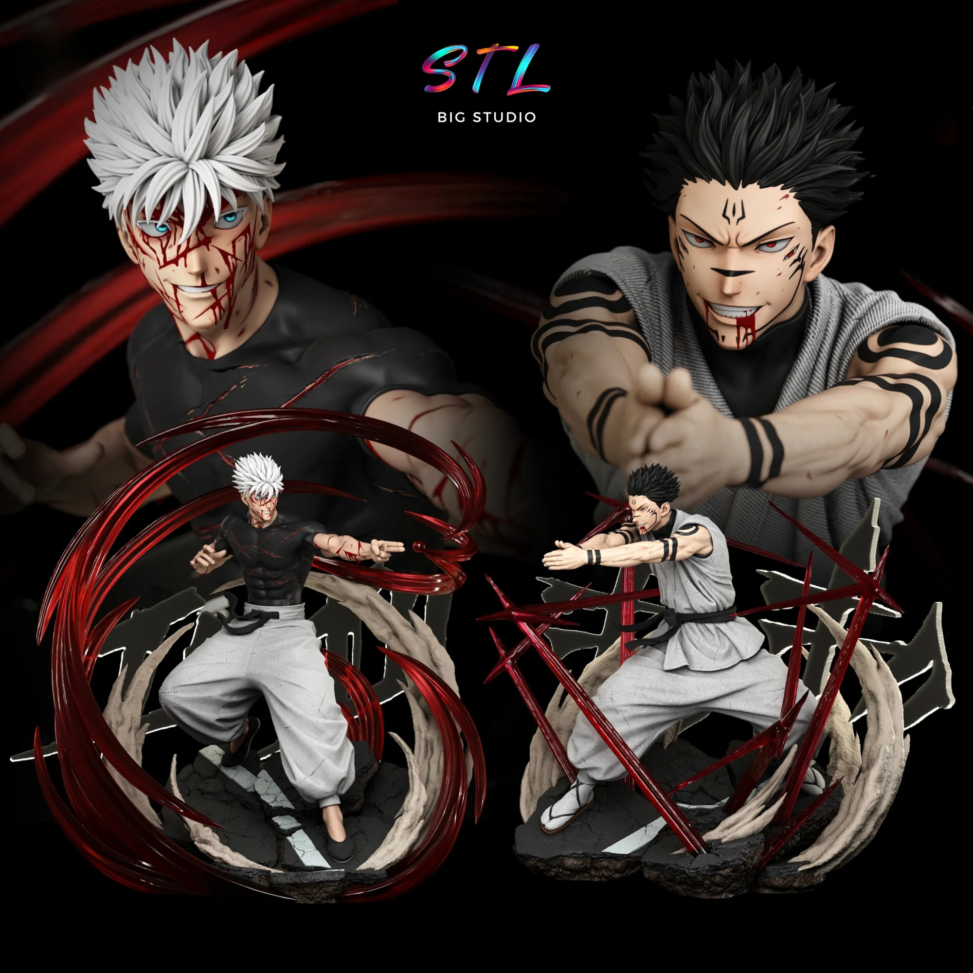 Gojo vs Sukuna STL | Jujutsu Kaisen | 3D Printable Model Model