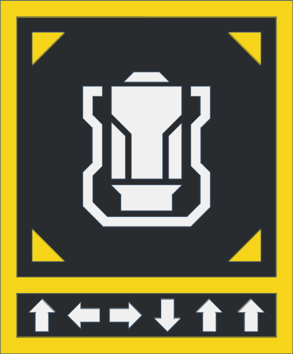 Helldivers 2 Stratagem Plaque (Dark Fluid Vessel) 3D STL Model