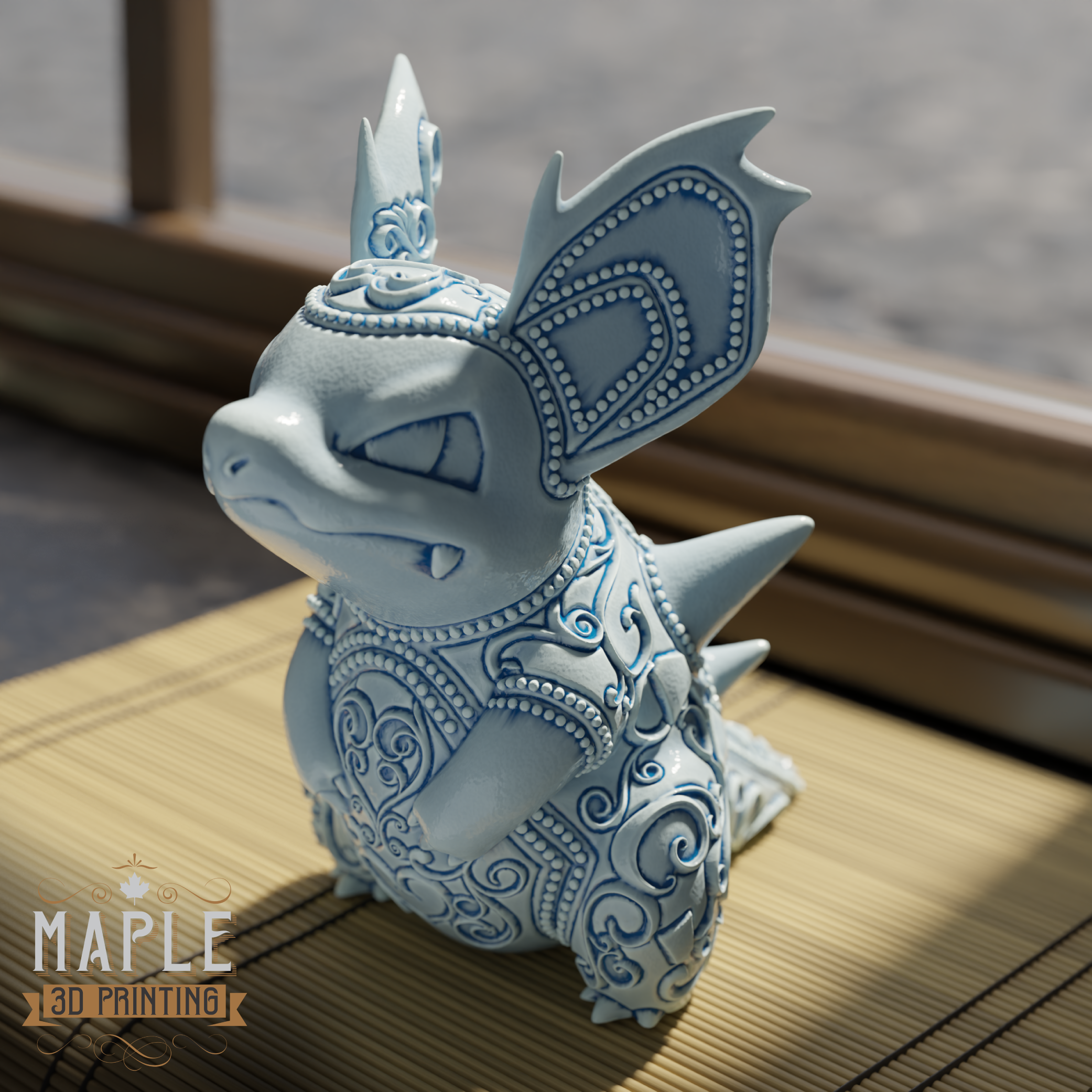 030. Nidorina - Basic & Ornamental 3D STL Model