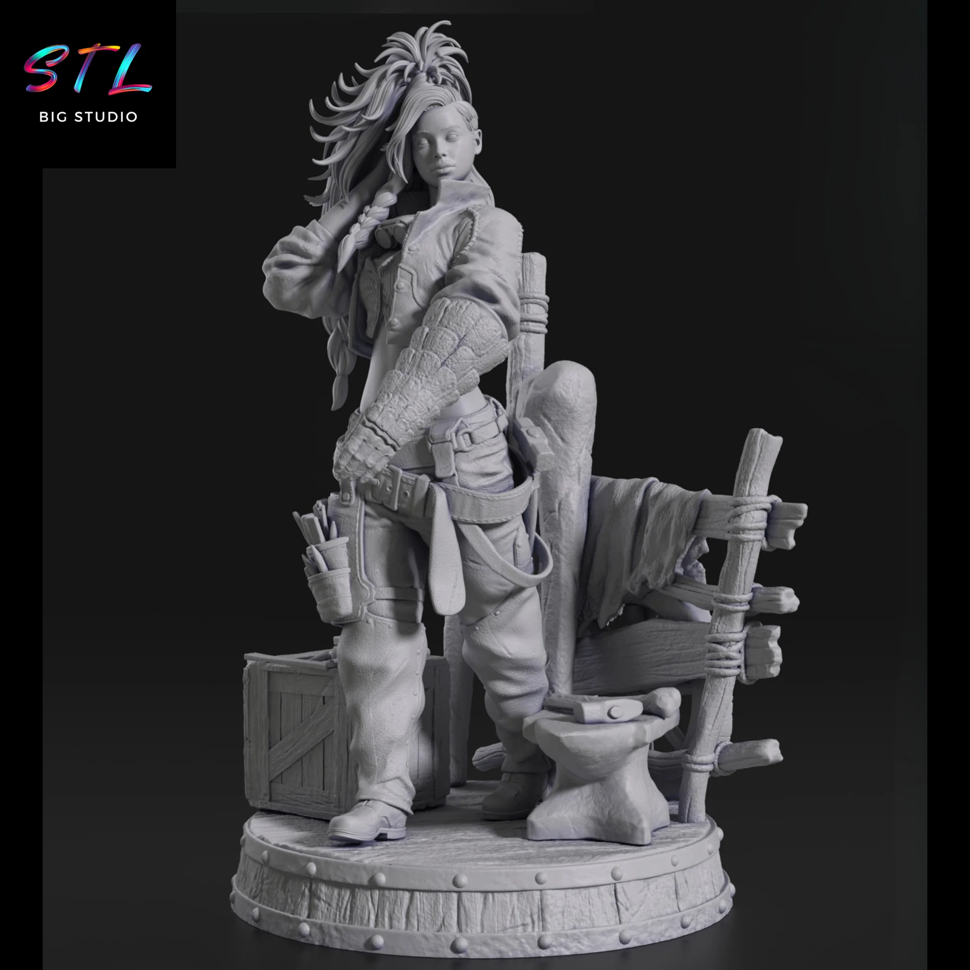 Gemma STL | Monster Hunter Wilds | 3D Figure to Print Model — view 3