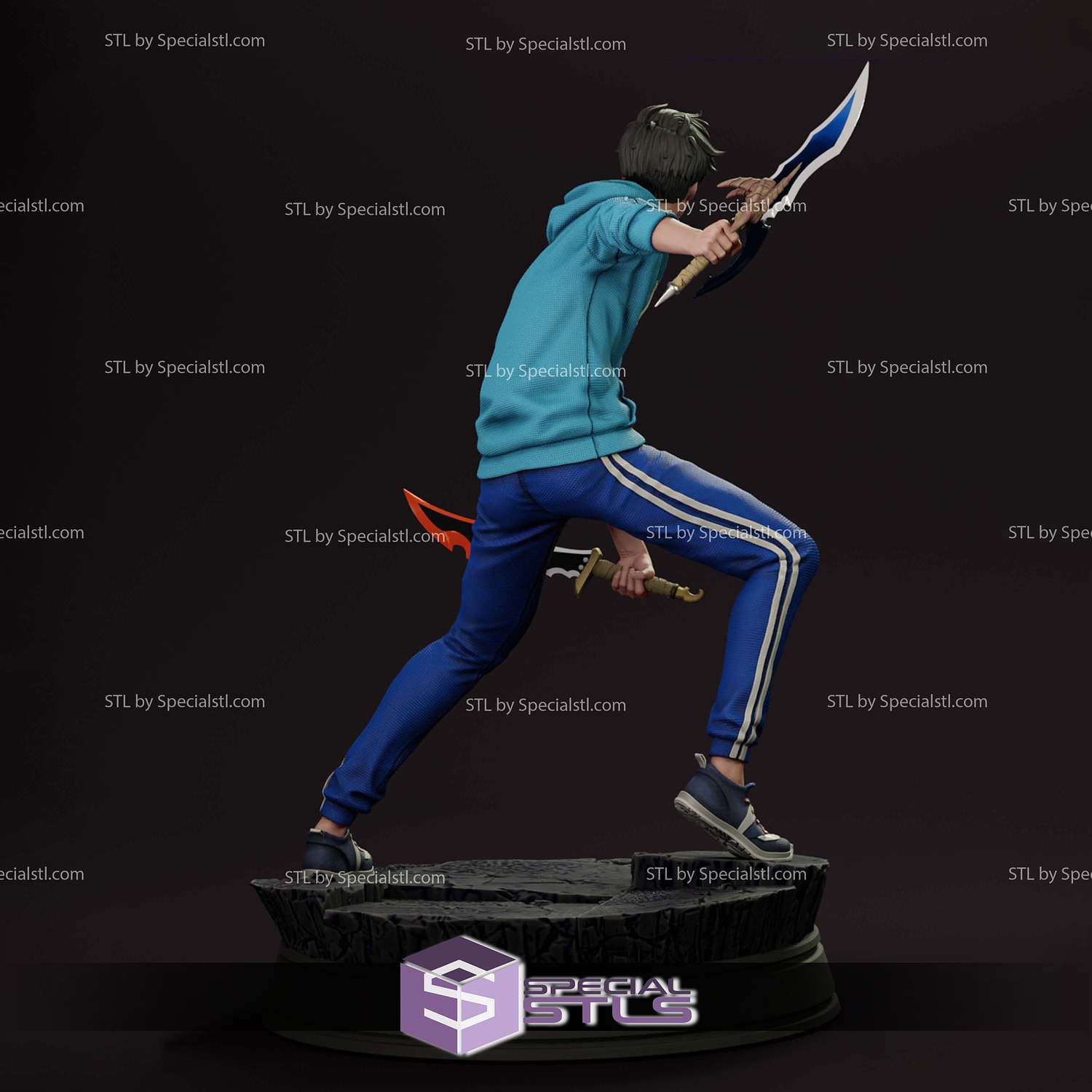 Sung Jin Woo Solo Leveling V2 3D Printer Files STL Model — view 2