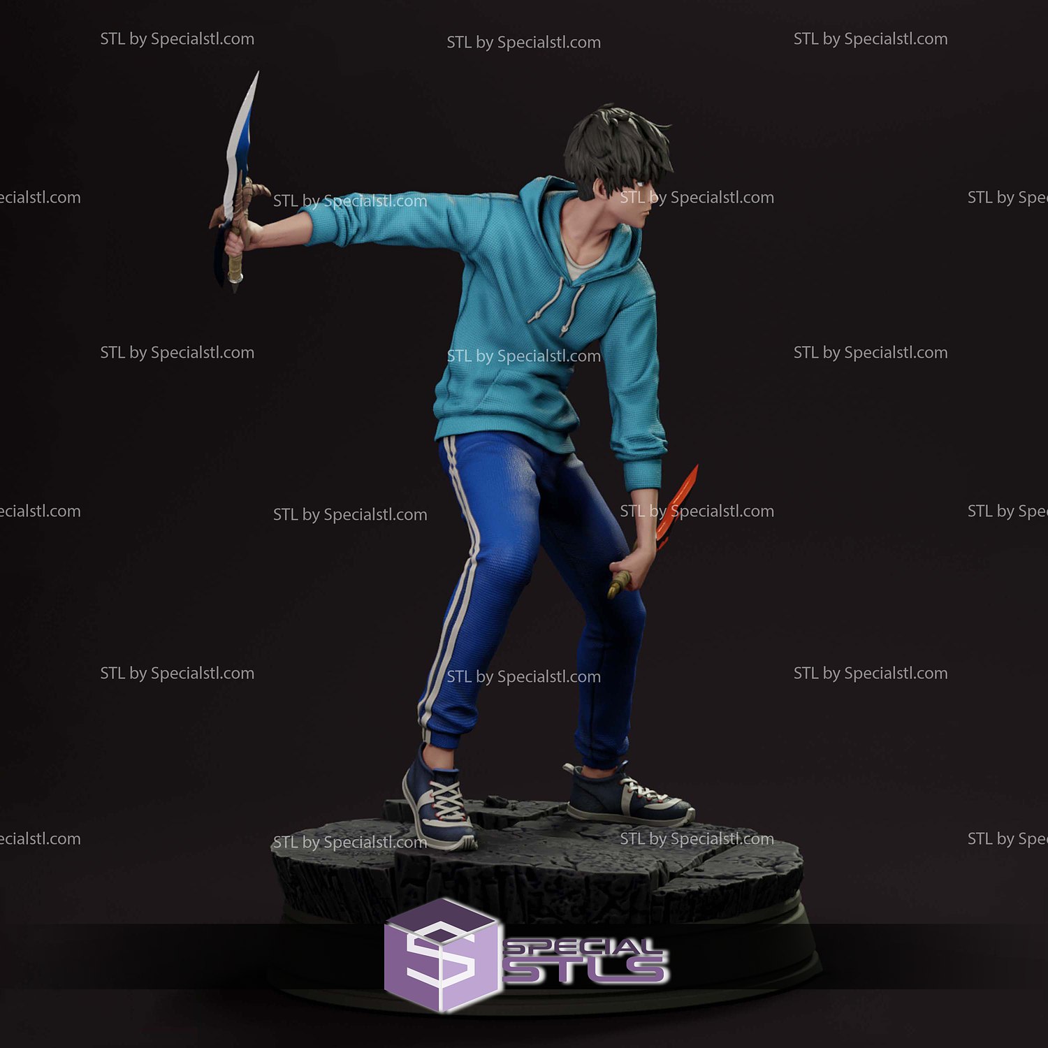 Sung Jin Woo Solo Leveling V2 3D Printer Files STL Model — view 3