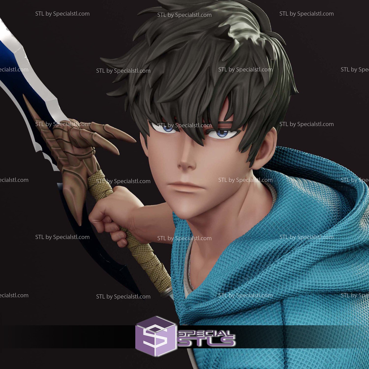 Sung Jin Woo Solo Leveling V2 3D Printer Files STL Model — view 5