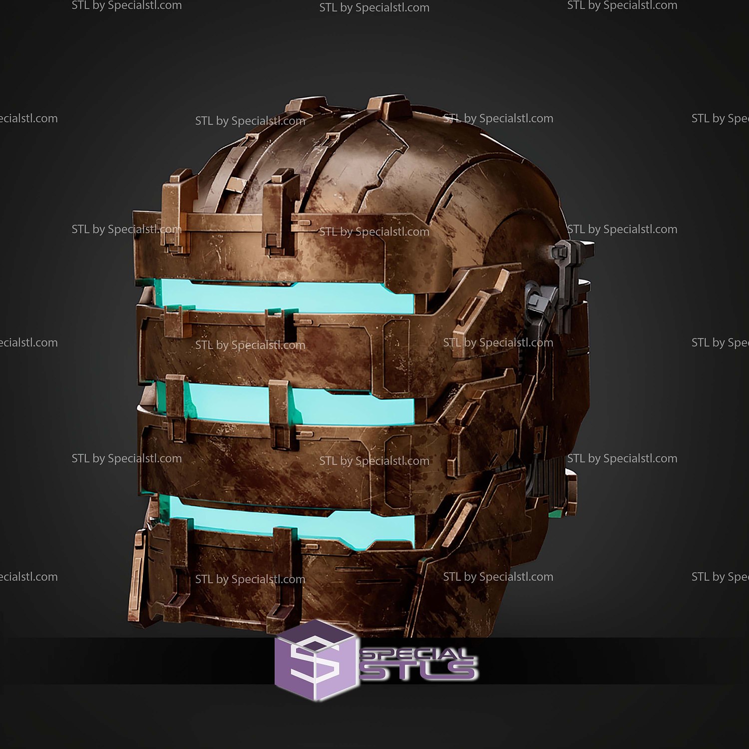 Cosplay STL Files Dead Space Remake Helmet 3D Model — view 2