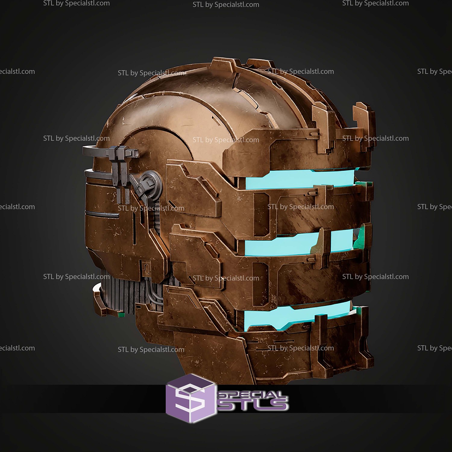 Cosplay STL Files Dead Space Remake Helmet 3D Model — view 3
