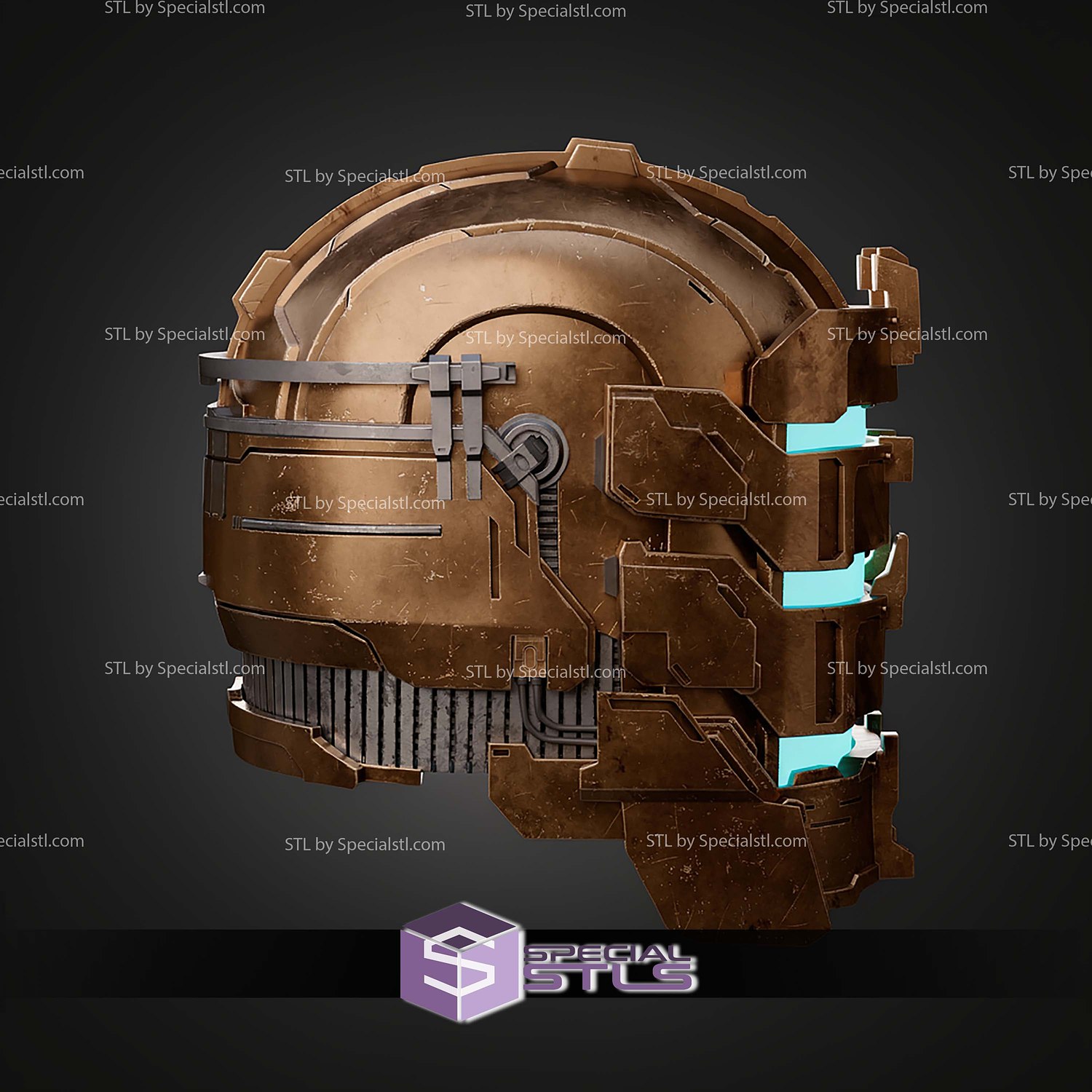Cosplay STL Files Dead Space Remake Helmet 3D Model — view 4