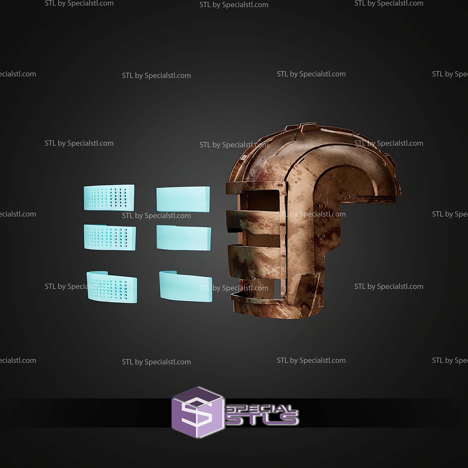 Cosplay STL Files Dead Space Remake Helmet 3D Model — view 8