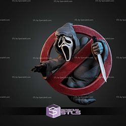 Ghostface Plaque STL Files 3D Model