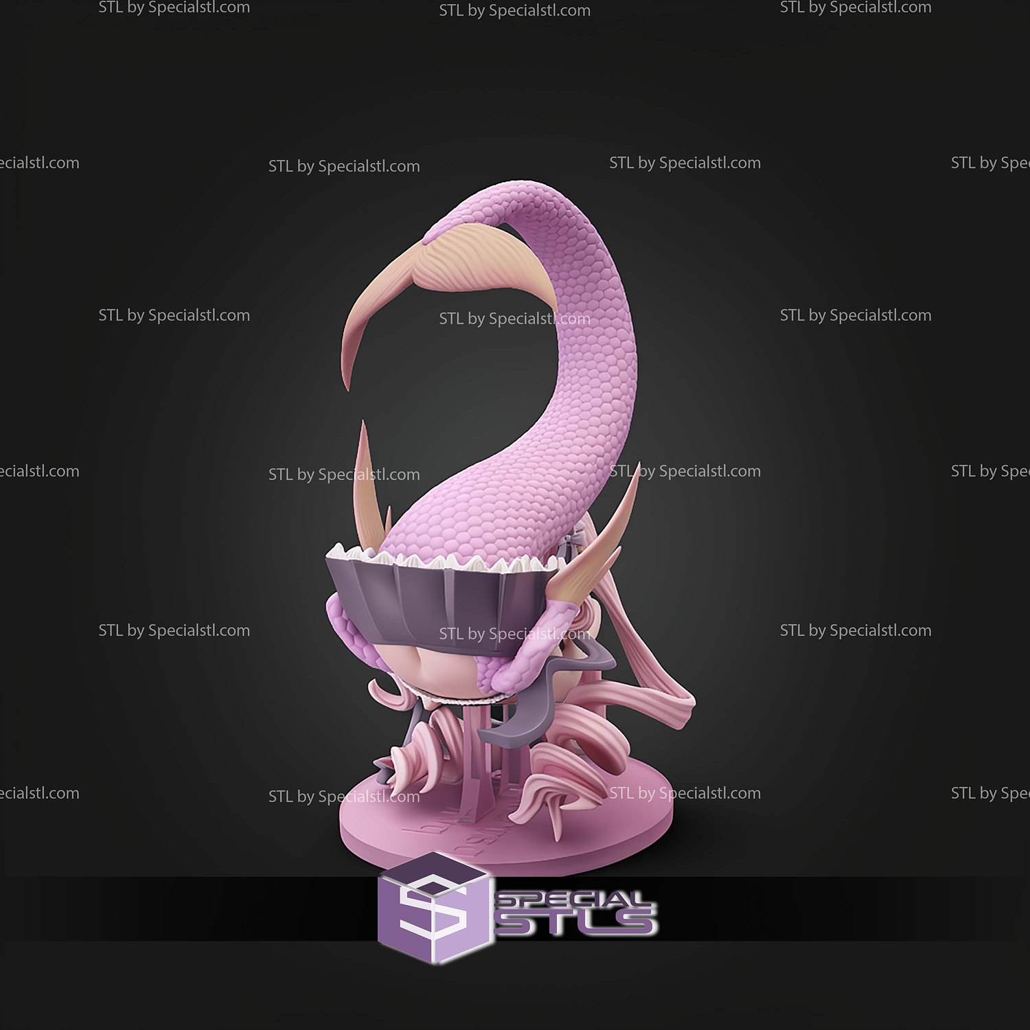 Monster Musume Lorelei Meroune STL Files 3D Model — view 2
