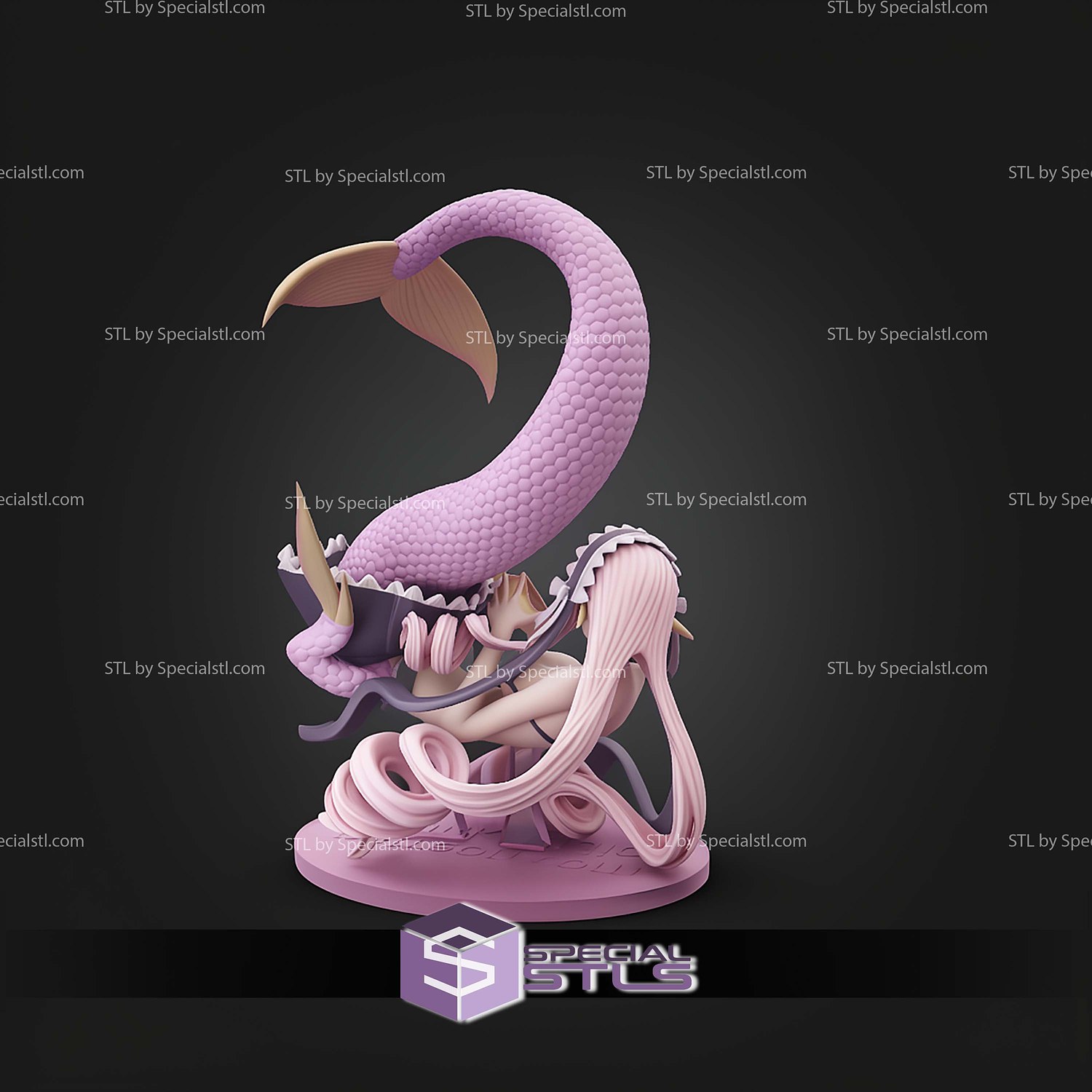 Monster Musume Lorelei Meroune STL Files 3D Model — view 4