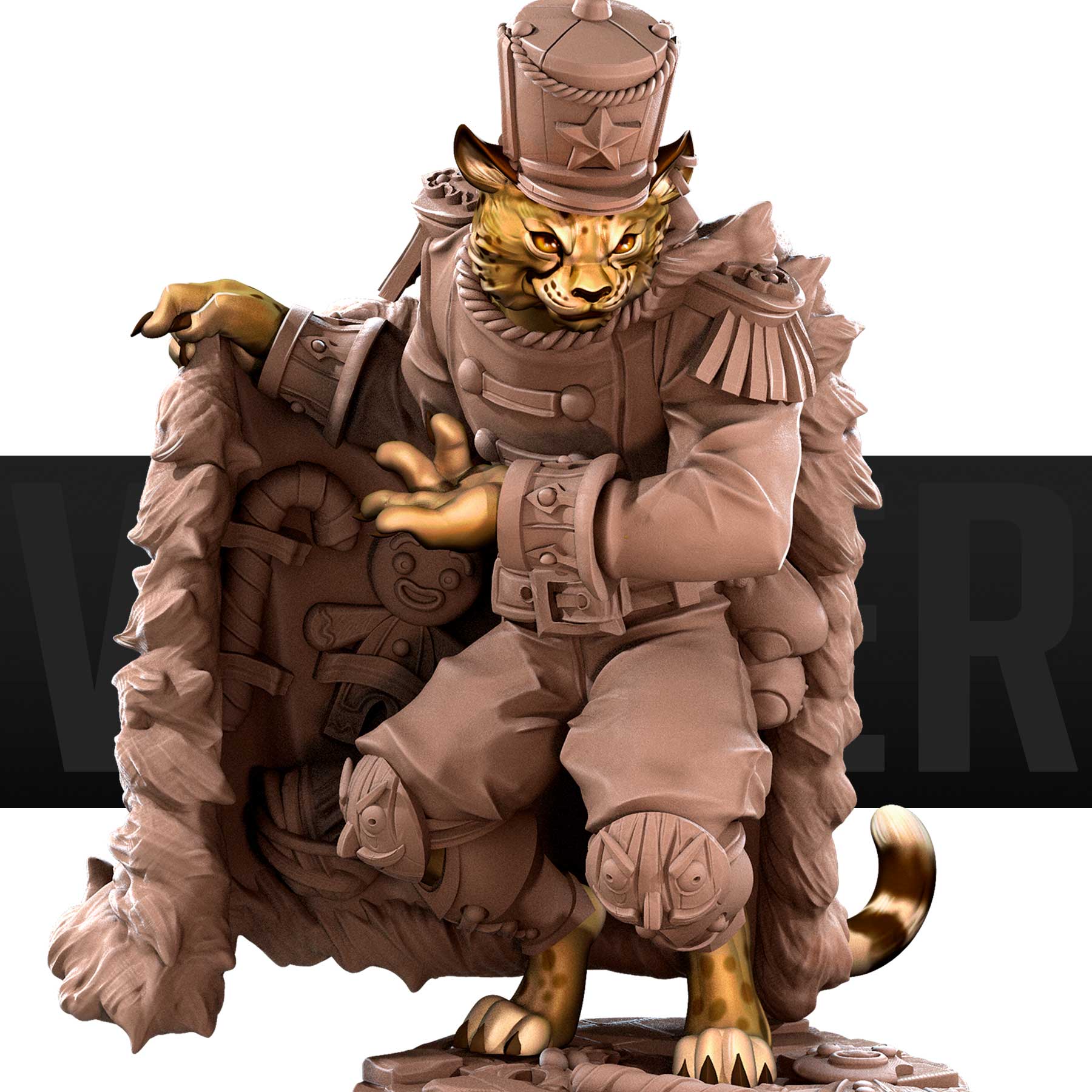 Cheat, the Smuggler Tabaxi 3D STL Model — view 2
