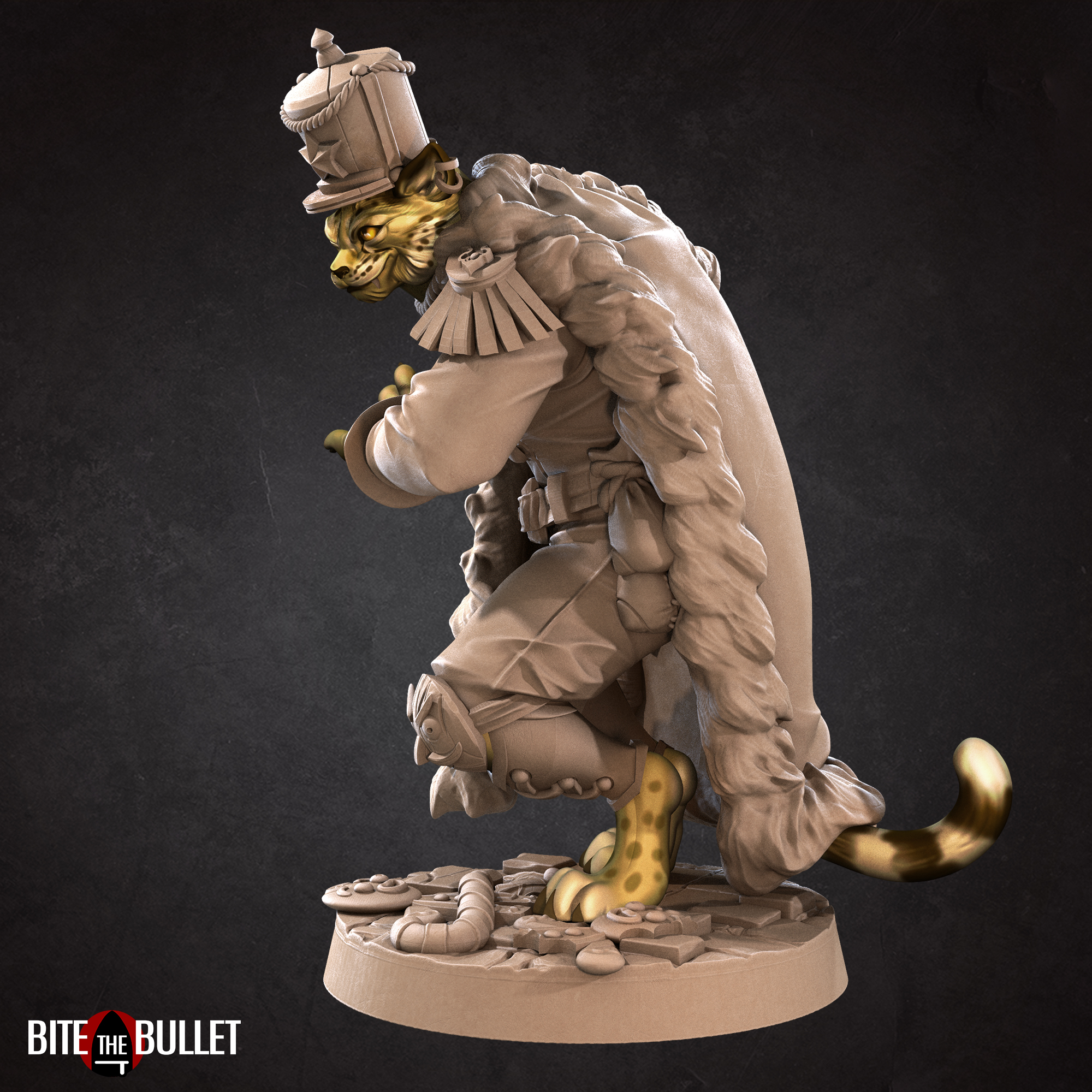 Cheat, the Smuggler Tabaxi 3D STL Model — view 6