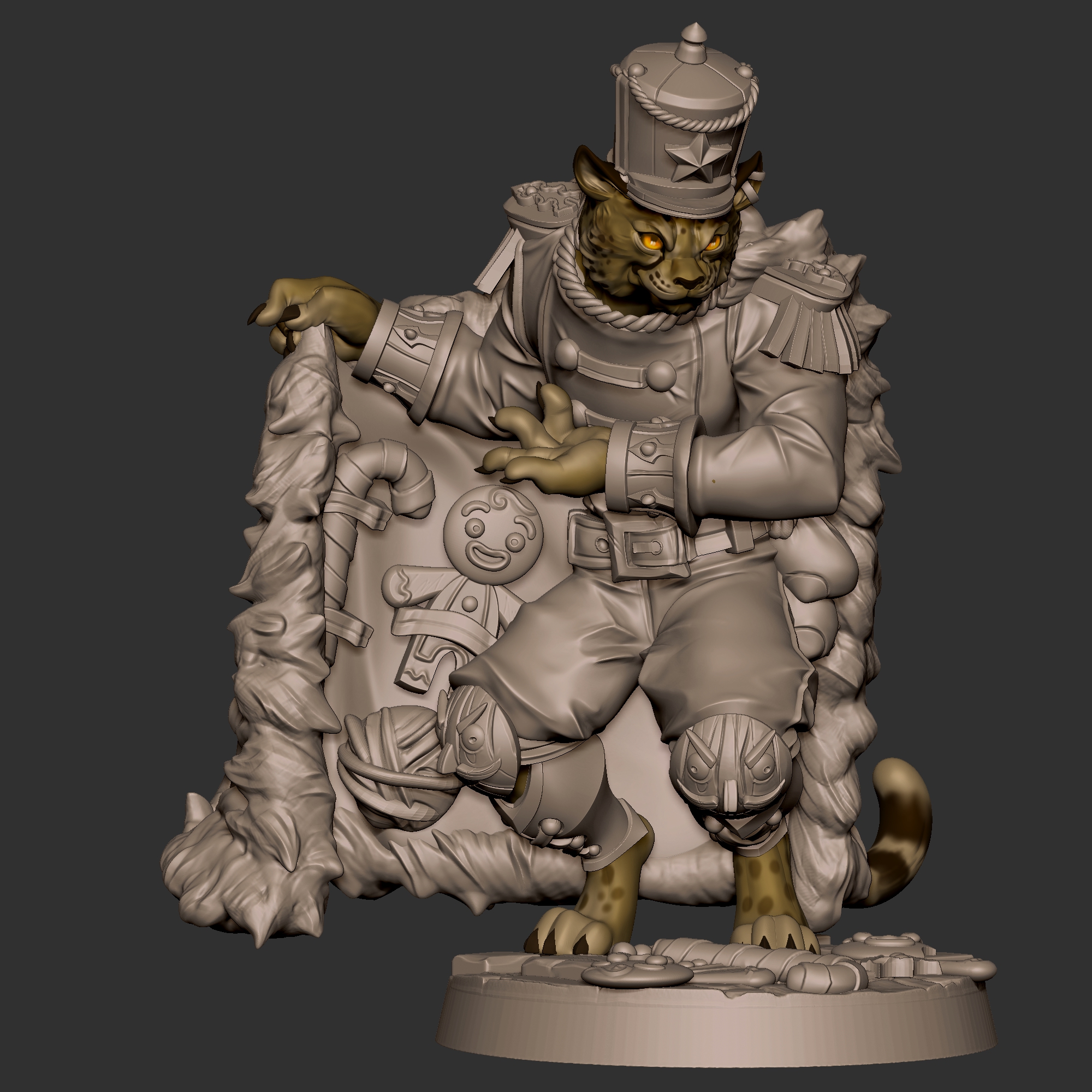 Cheat, the Smuggler Tabaxi 3D STL Model — view 8