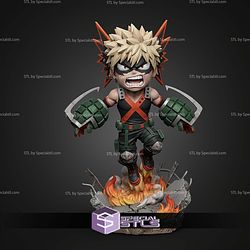 Basic STL Collection Chibi Bakugo My Hero Academia 3D Model