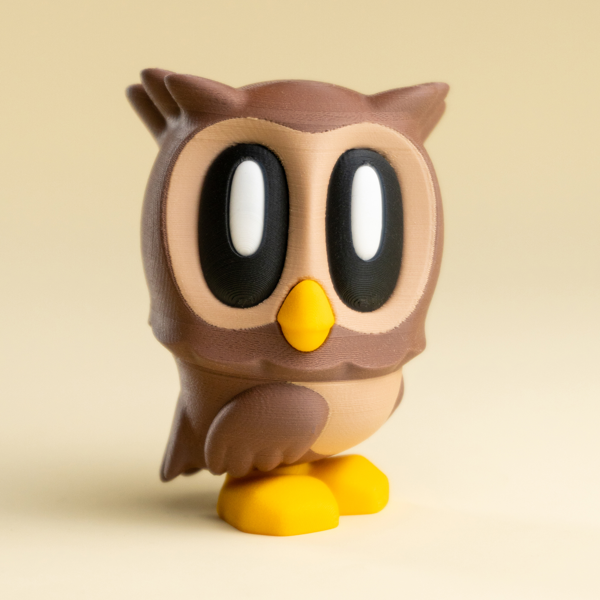 Blob Owl - Mini Modular Articulated Art Toy 3D 3MF Model