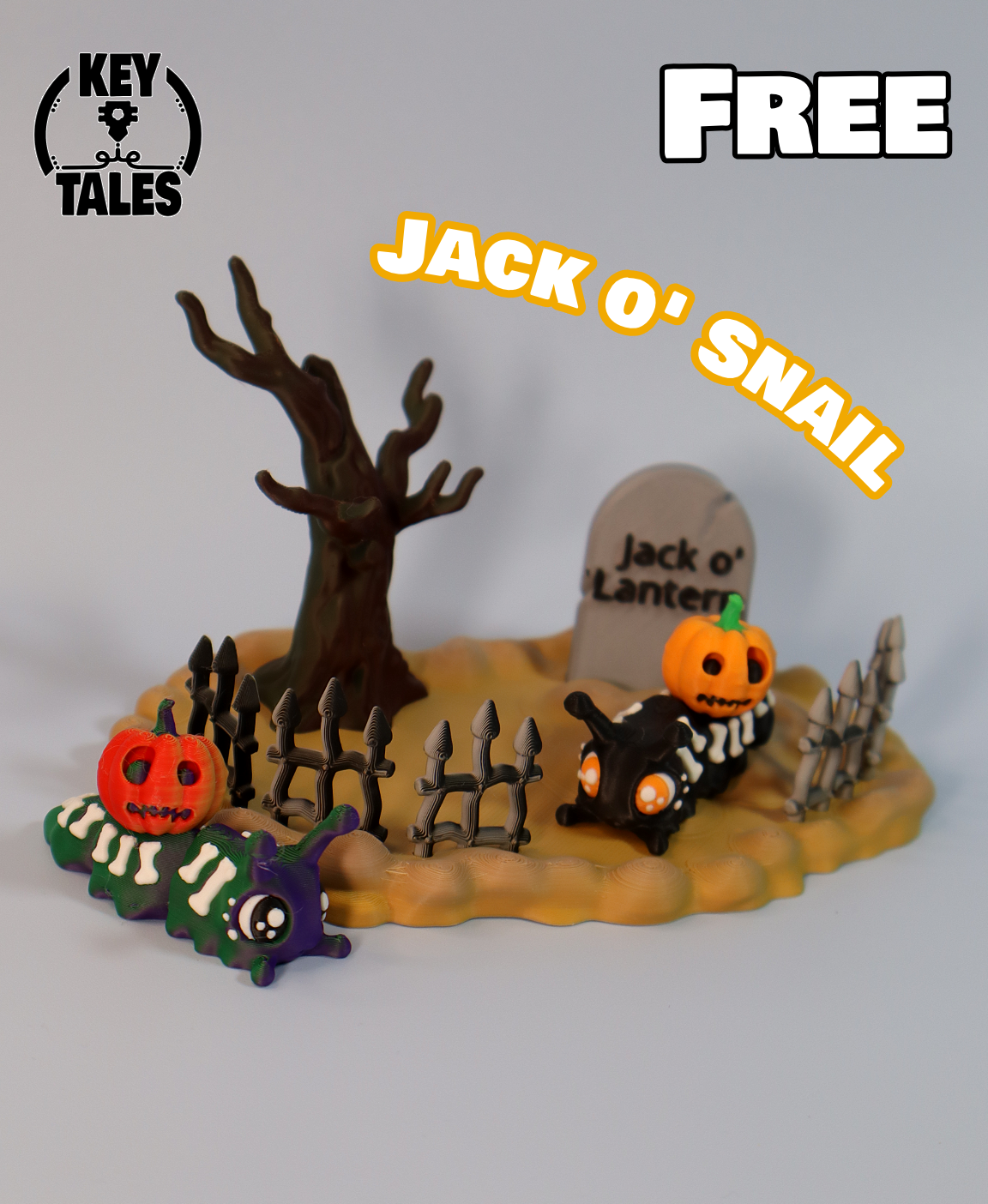 Jack o' Snail, articulated, free 3D STL Model