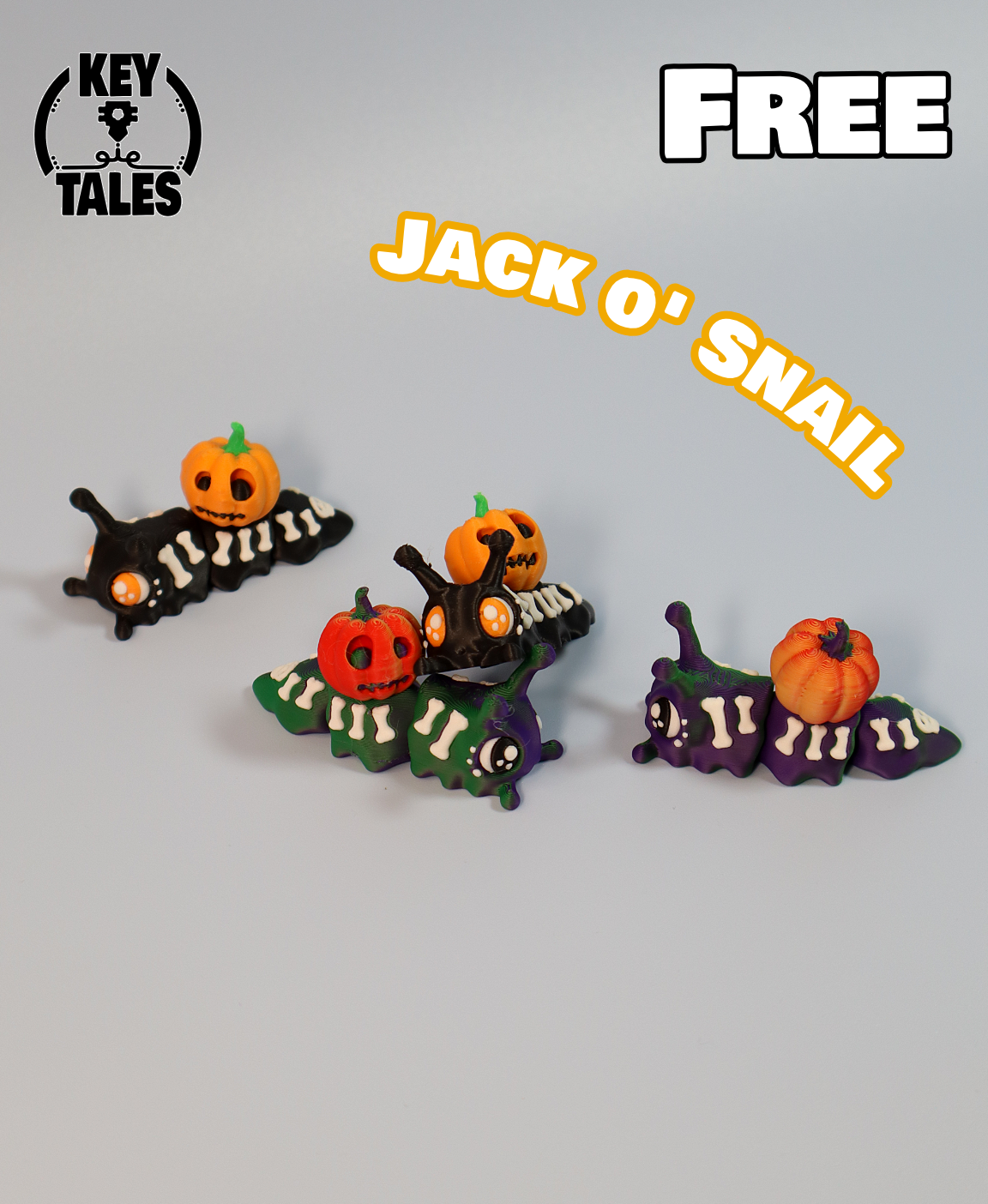 Jack o' Snail, articulated, free 3D STL Model — view 4