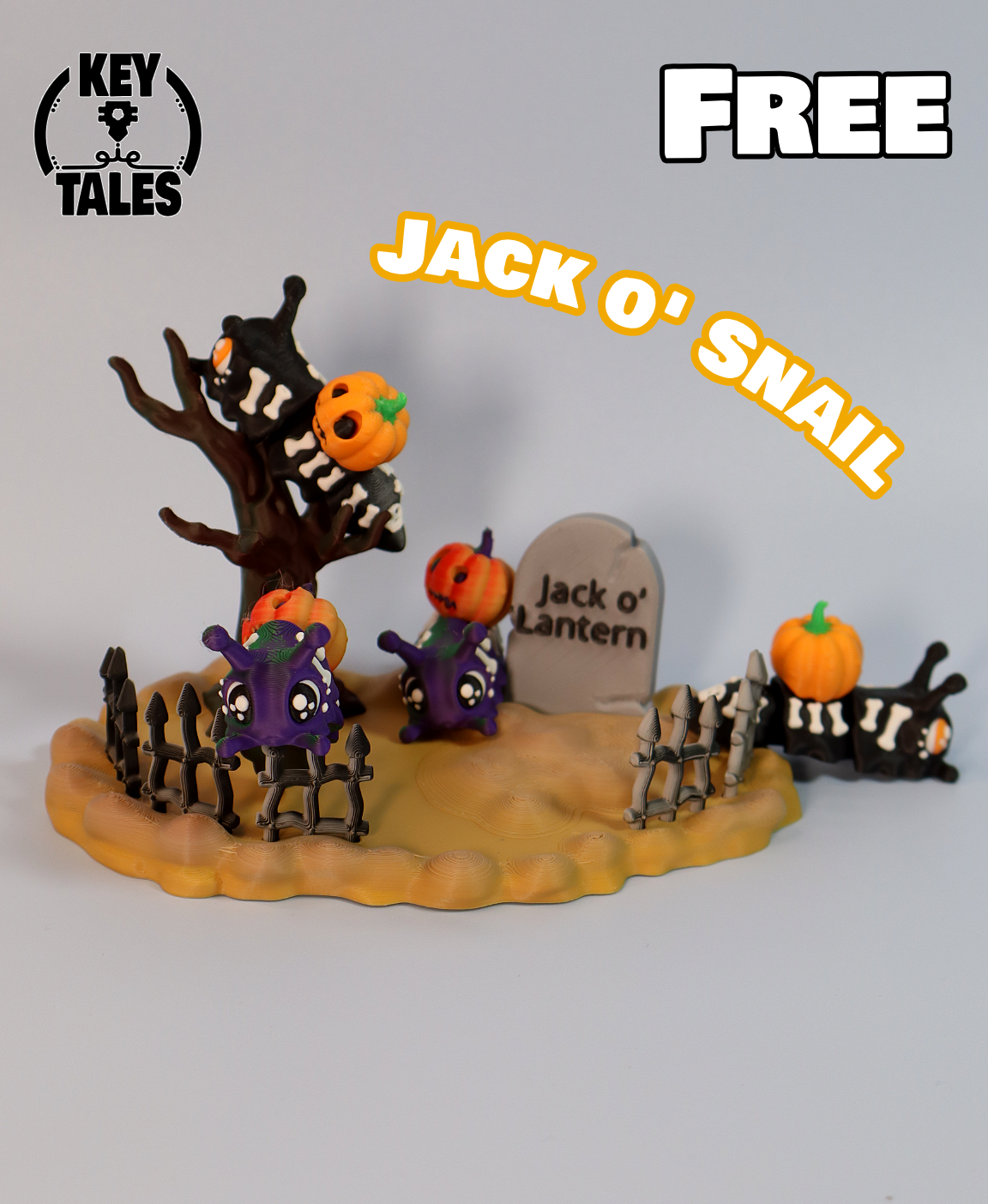 Jack o' Snail, articulated, free 3D STL Model — view 5