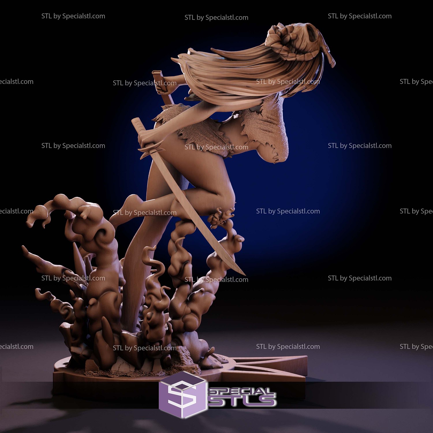 Nelliel Bleach 3 Version 3D Printer Files STL Model — view 4