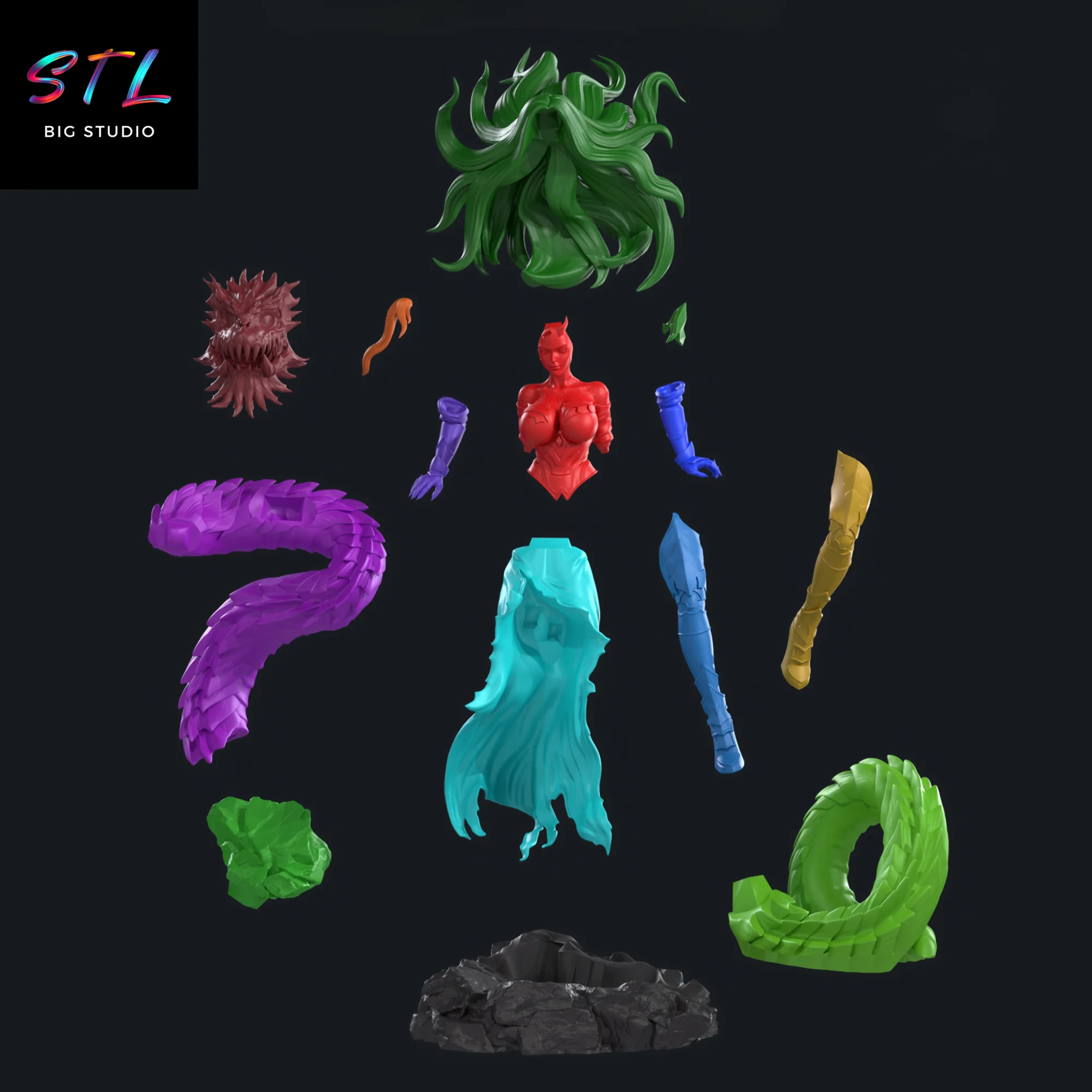 Querehsha STL | Solo Leveling | 3D Model for Printing Model — view 5