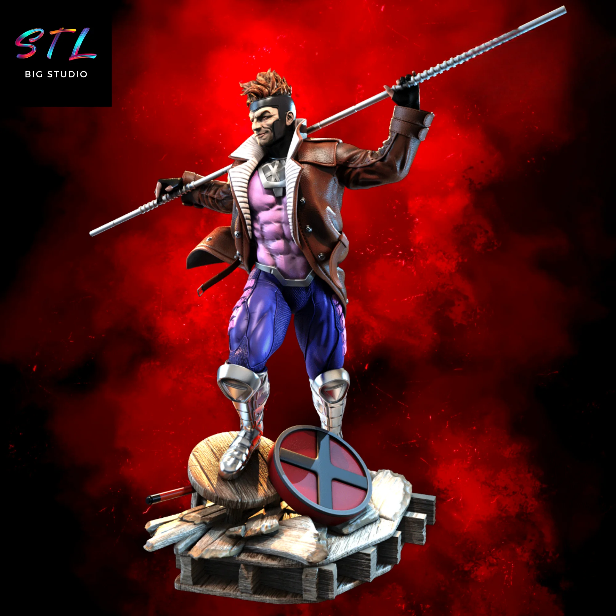 Gambit STL X‑Men | Marvel | 3D Printable Model Model