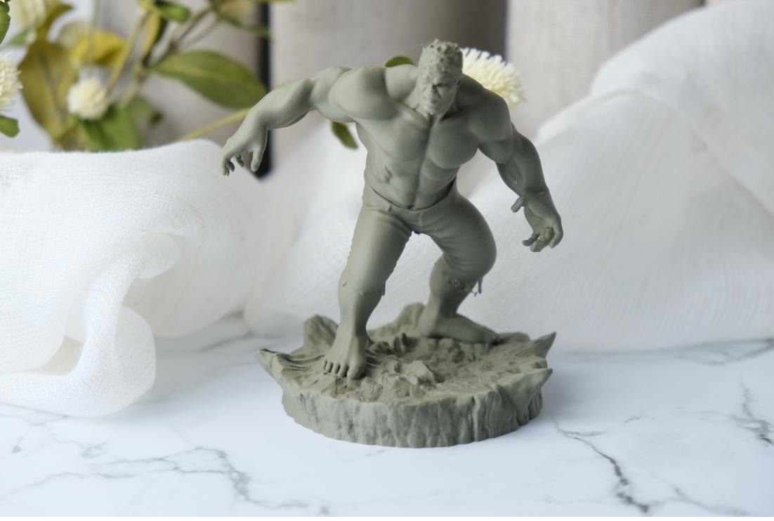 Hulk Collectible Figurine - The Rage Unleashed 3D STL Model