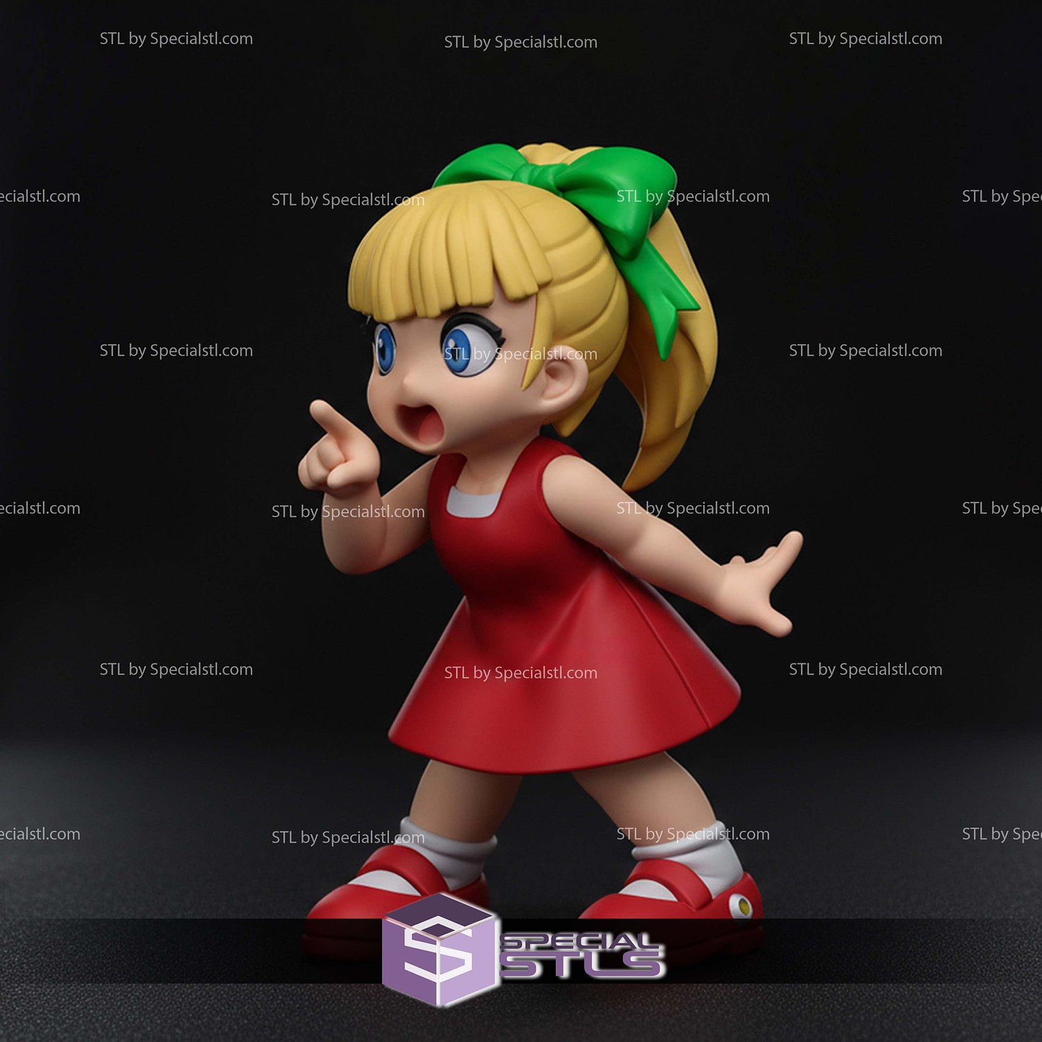 Roll Mega Man 3D Printer Files STL Model — view 2