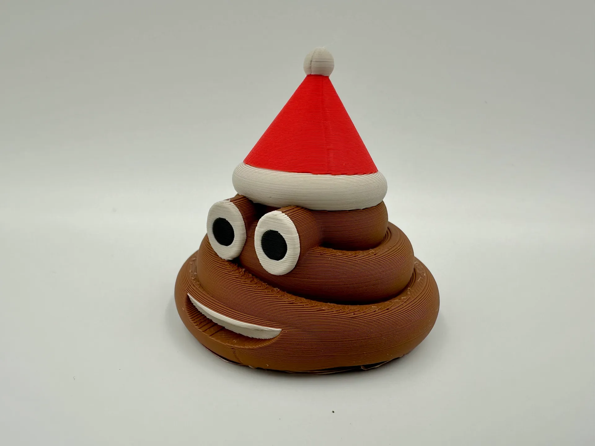 Christmas Poop Emoji 3D 3MF Model — view 3