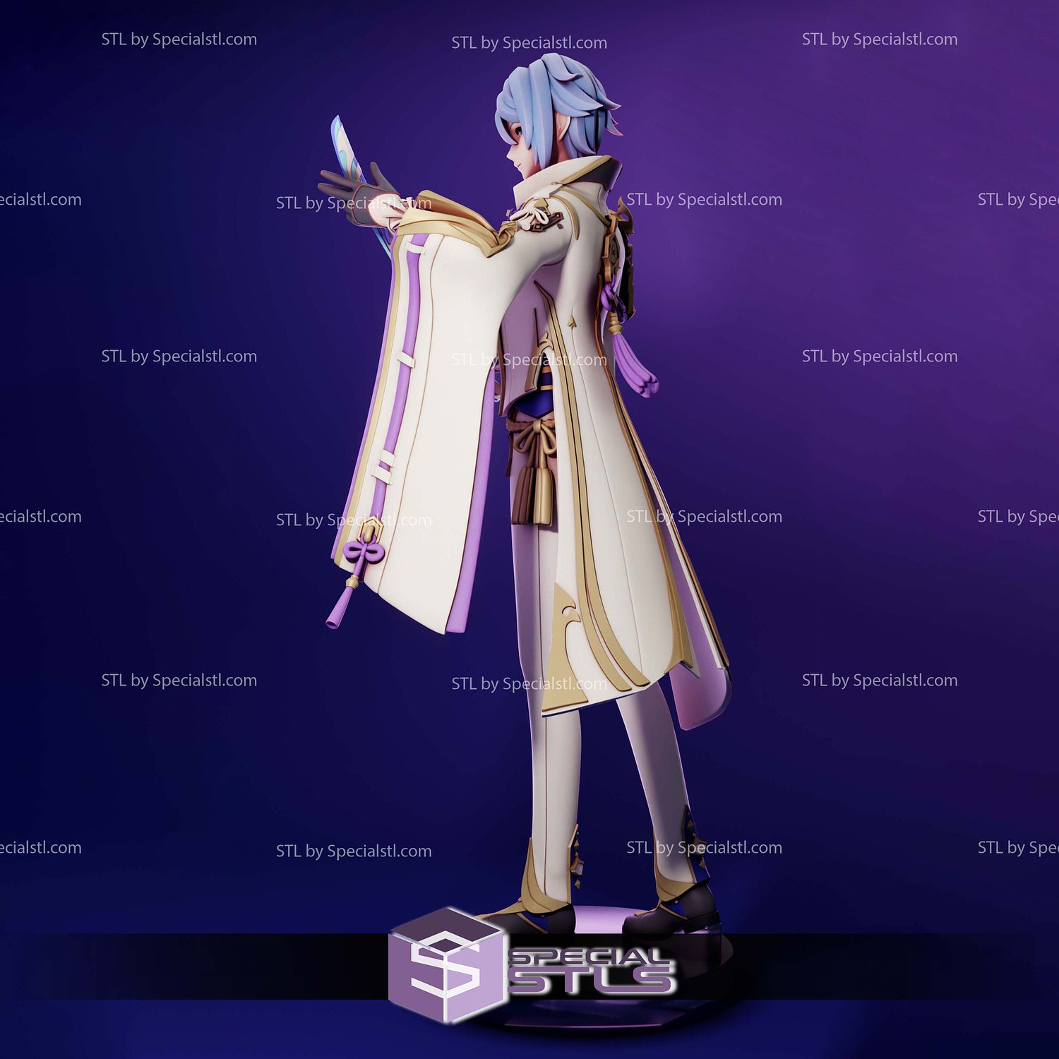 Kamisato Ayato V2 Digital STL Files 3D Model — view 2