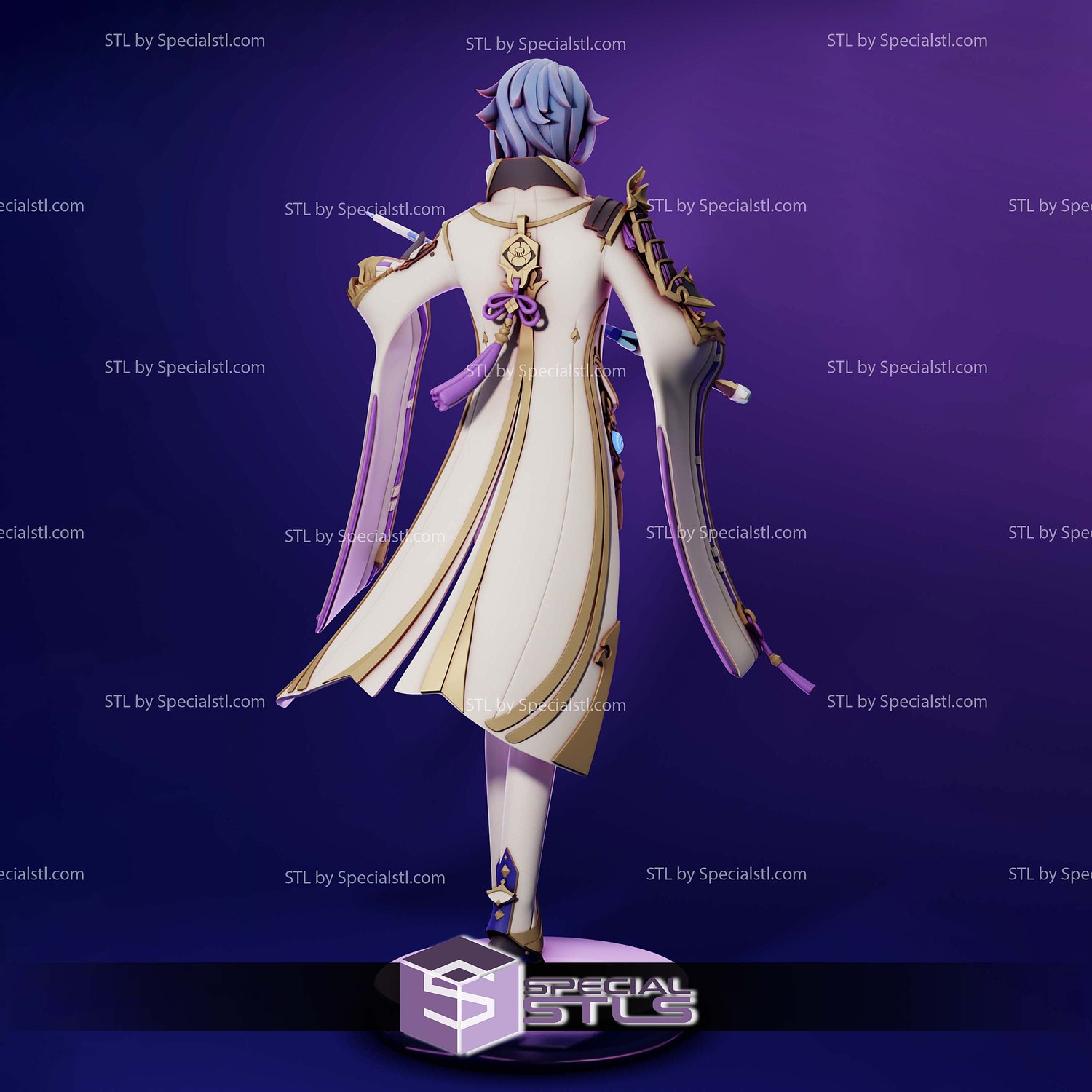 Kamisato Ayato V2 Digital STL Files 3D Model — view 3