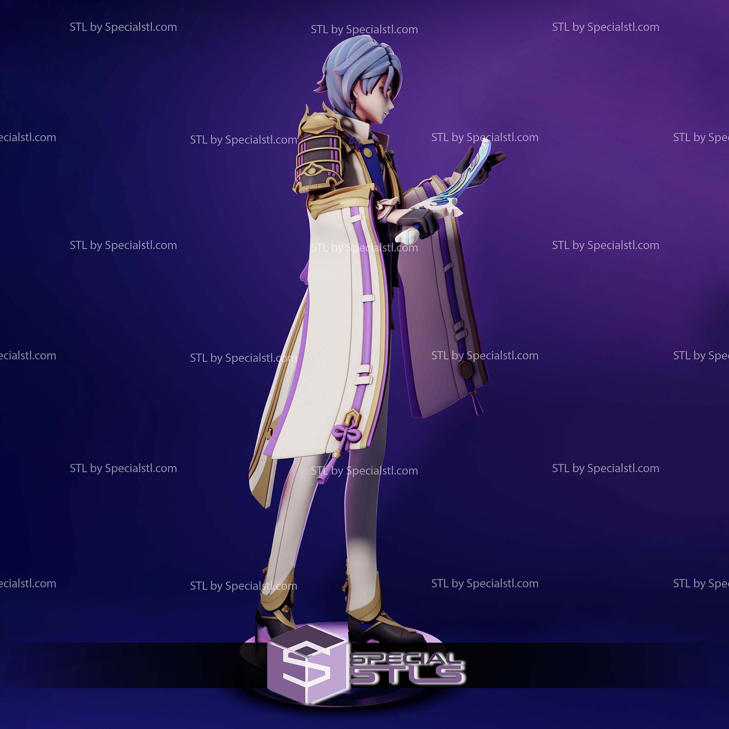 Kamisato Ayato V2 Digital STL Files 3D Model — view 4
