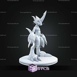 Super Basic STL Flamedramon Digimon 3D Model