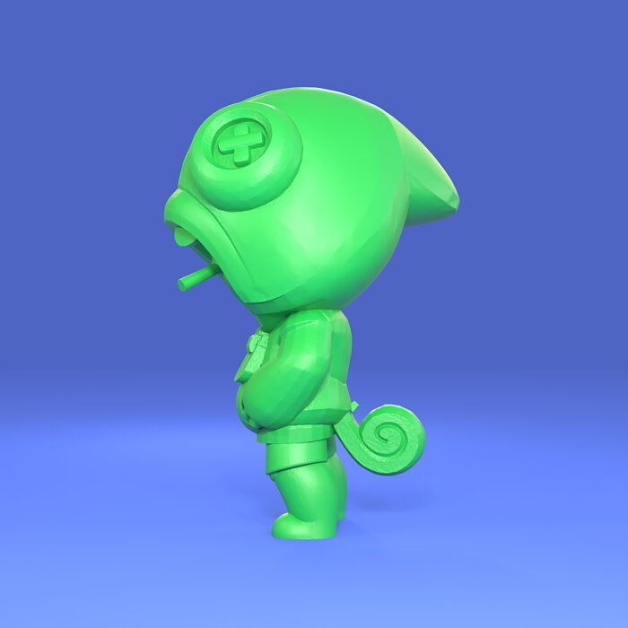 Leon Original - Brawl Stars 3D OBJ Model — view 2