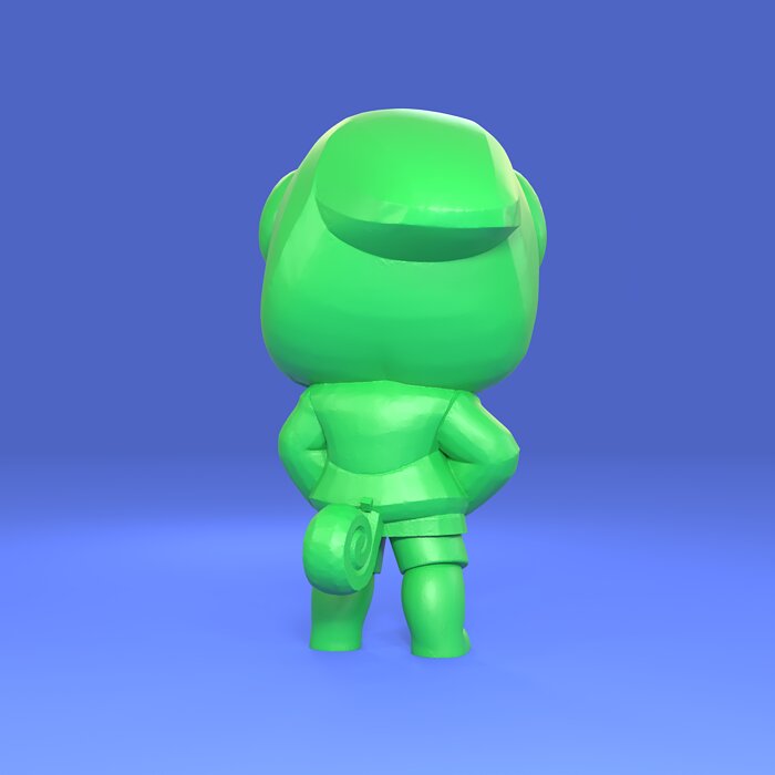 Leon Original - Brawl Stars 3D OBJ Model — view 3