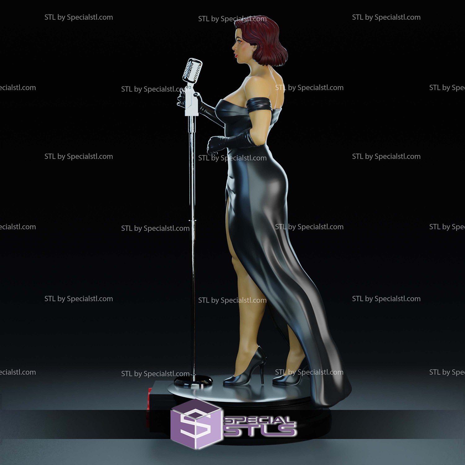 Noir Burlesque Comics STL Printer Files 3D Model — view 4