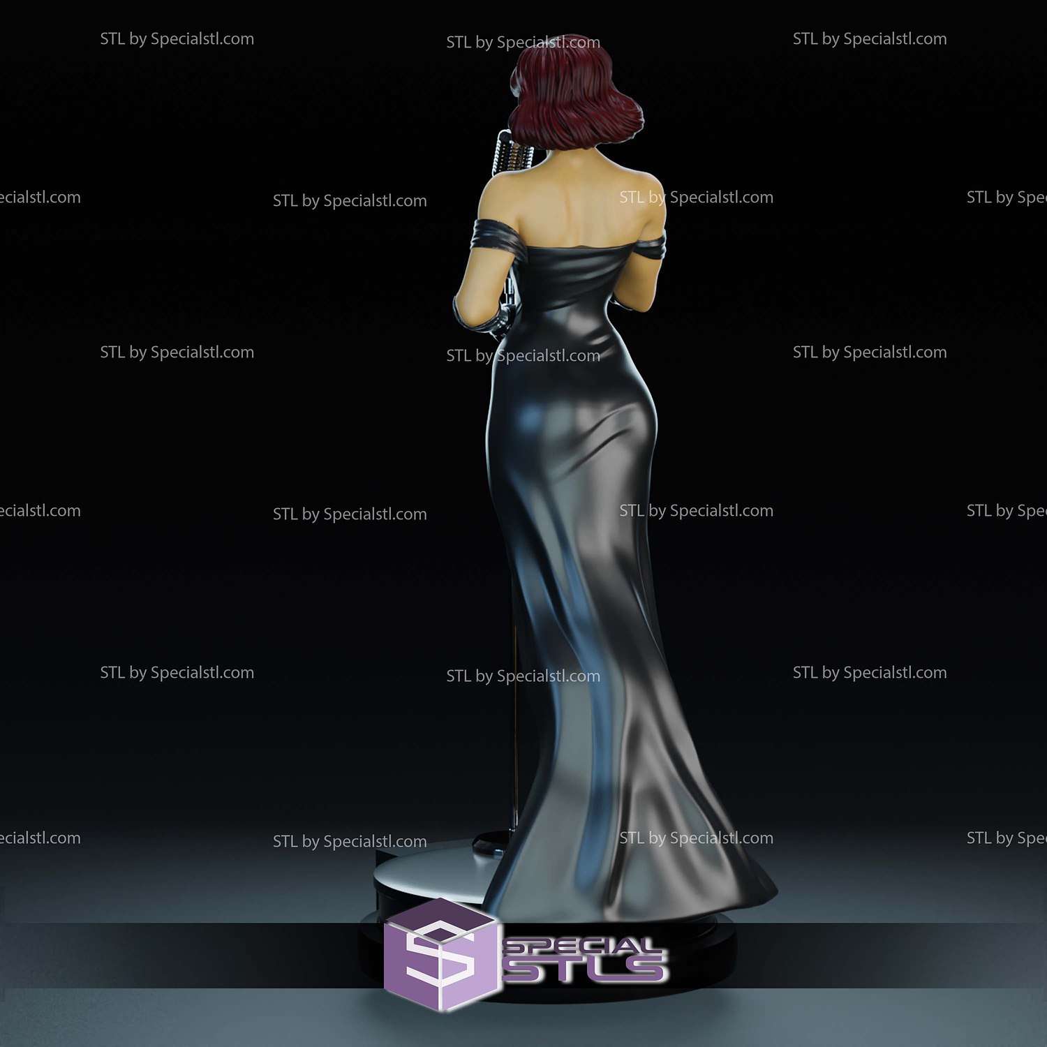 Noir Burlesque Comics STL Printer Files 3D Model — view 5