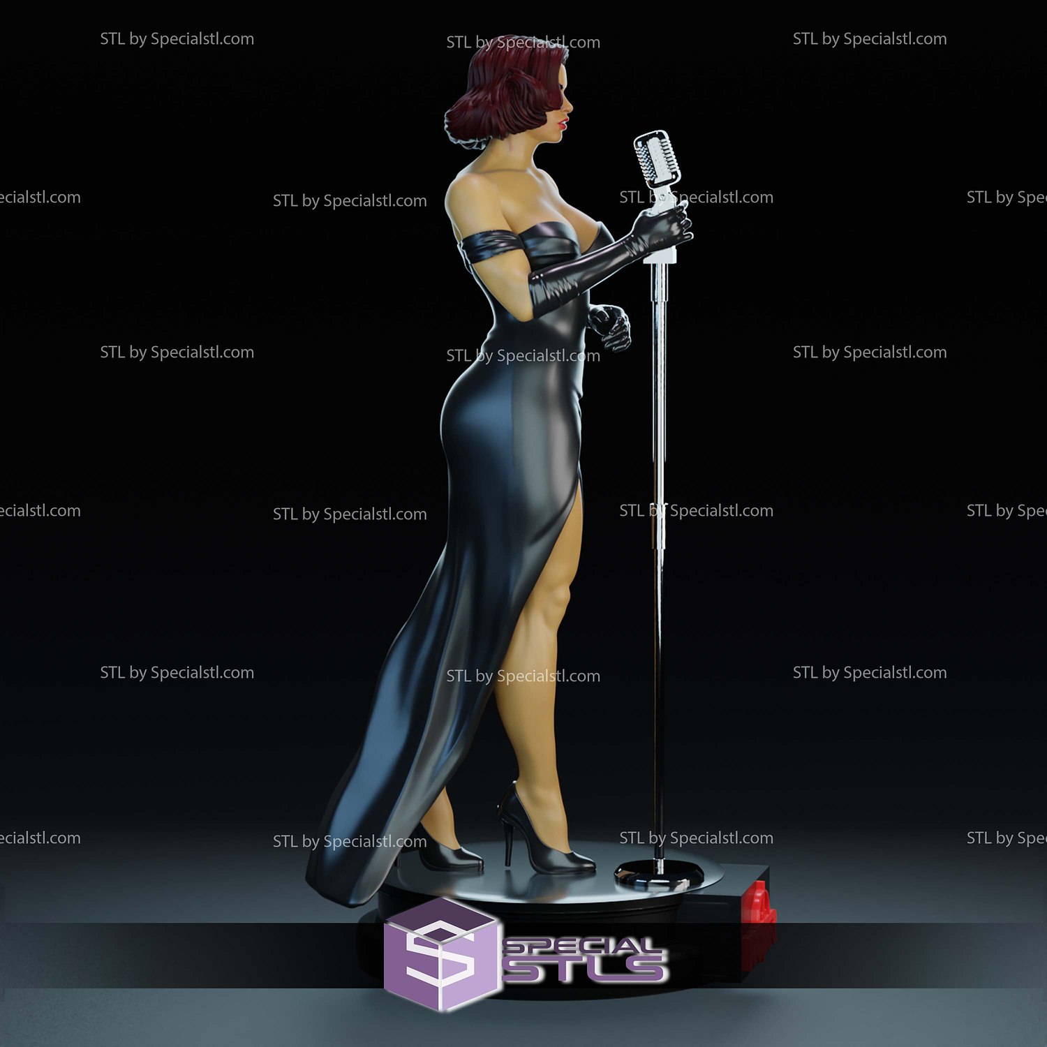 Noir Burlesque Comics STL Printer Files 3D Model — view 6