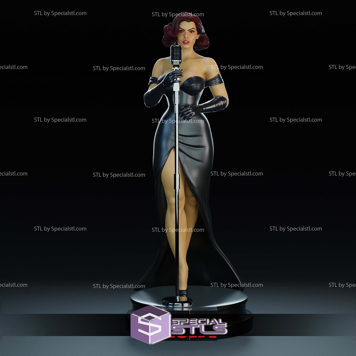 Noir Burlesque Comics STL Printer Files 3D Model — view 7