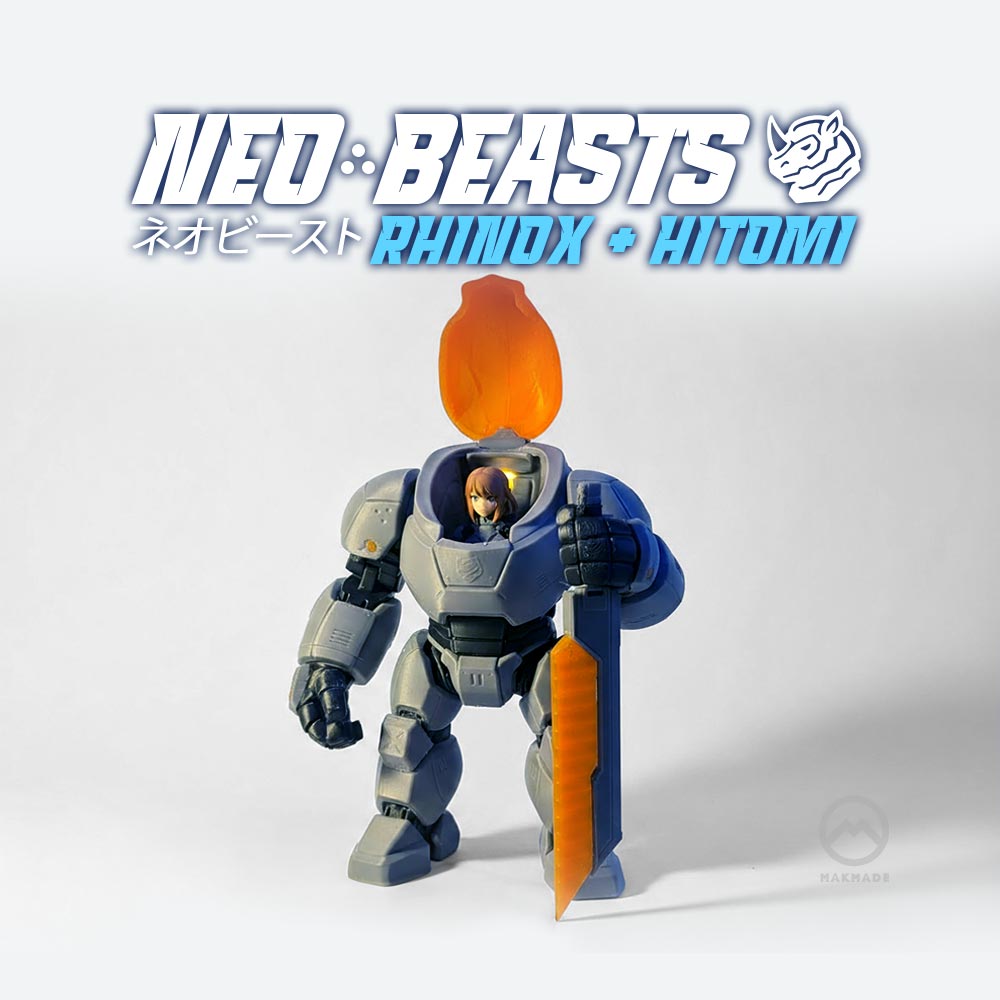 Neo Beast: Poseable Mech & Pilot Action Figure 3D STL Model