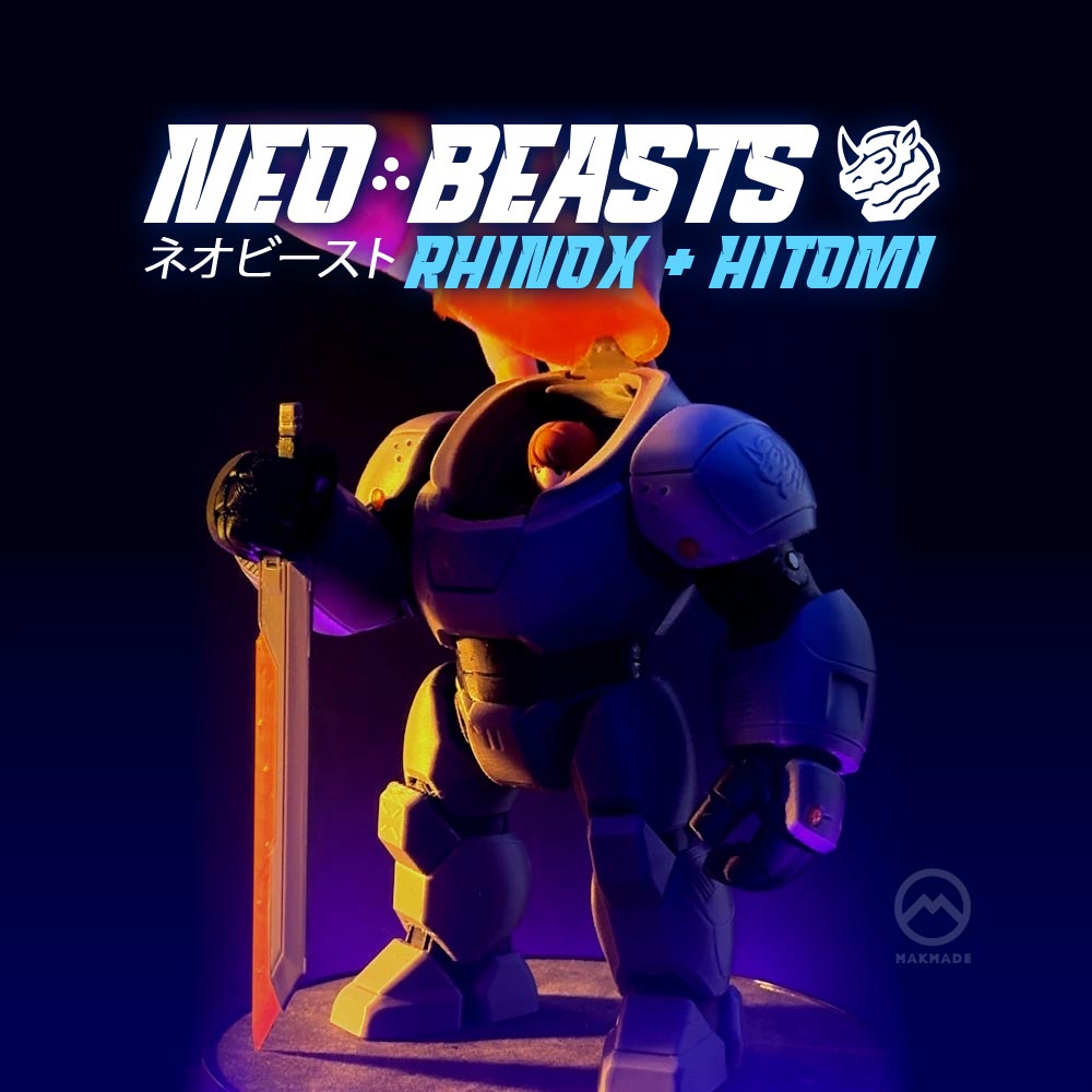 Neo Beast: Poseable Mech & Pilot Action Figure 3D STL Model — view 6