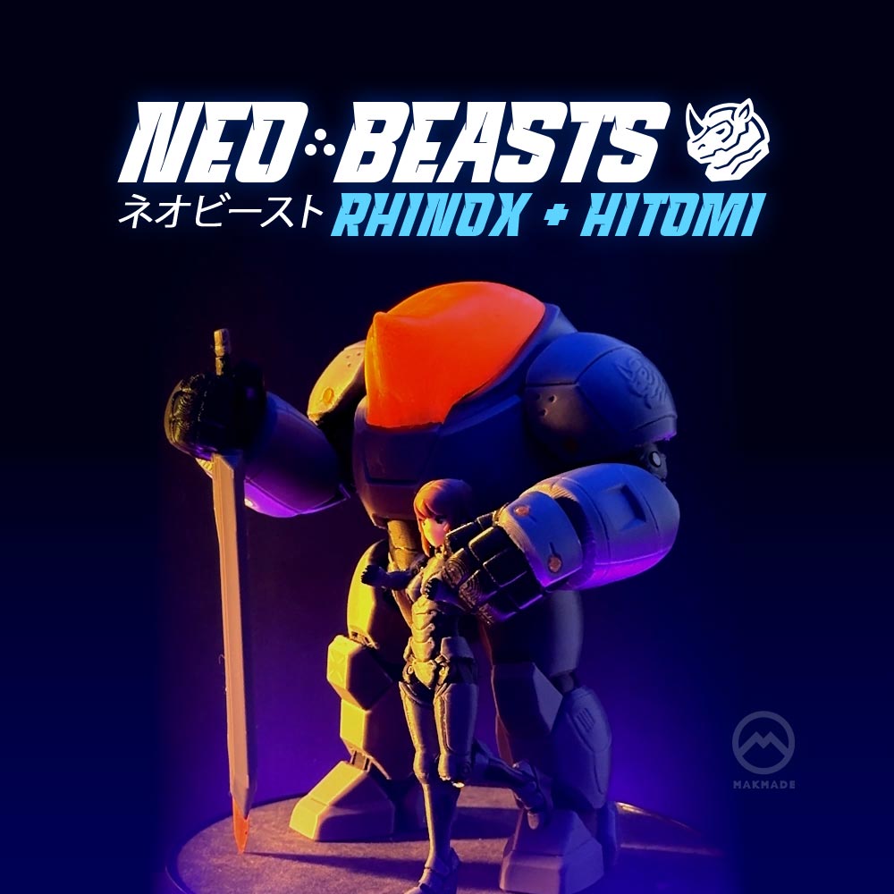 Neo Beast: Poseable Mech & Pilot Action Figure 3D STL Model — view 7