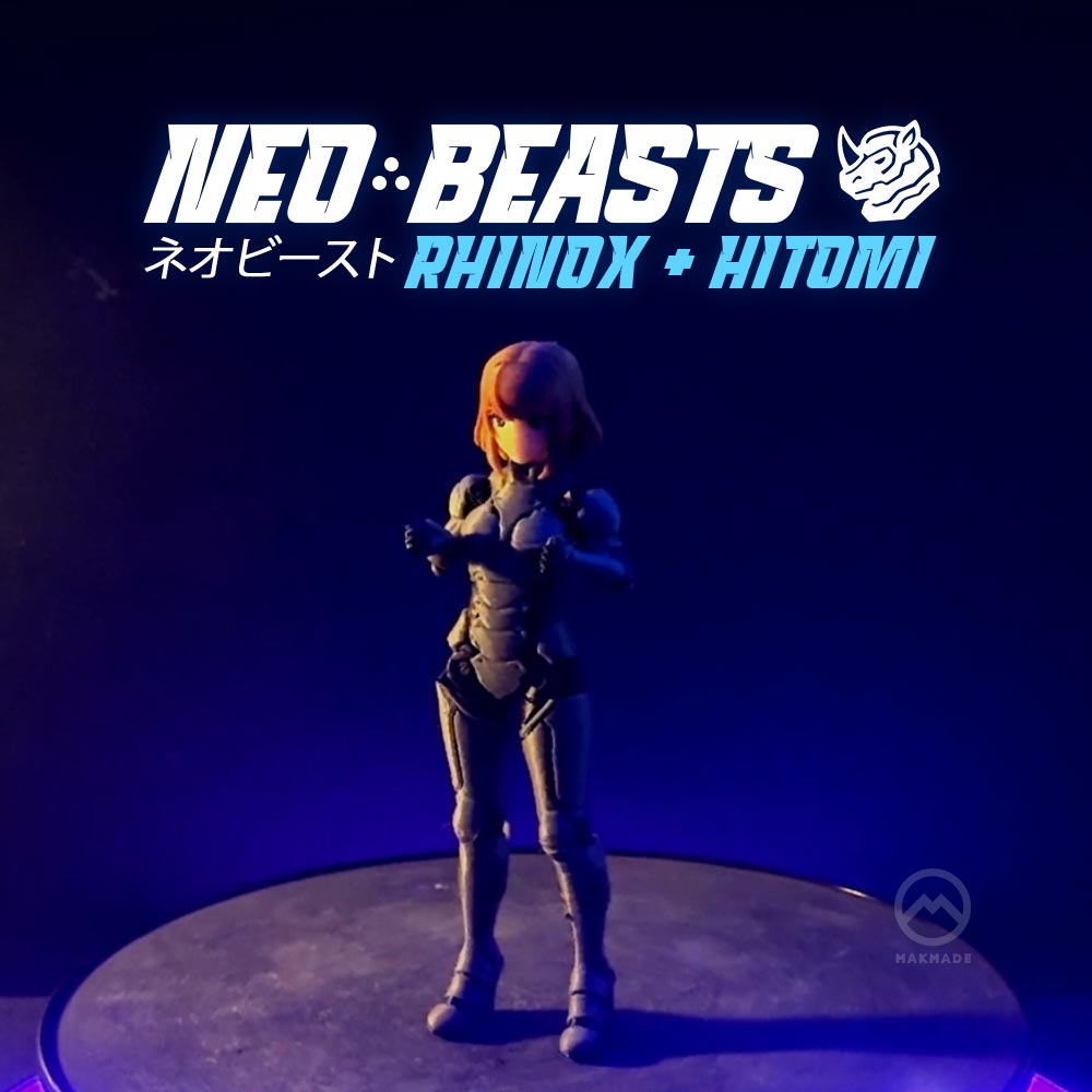 Neo Beast: Poseable Mech & Pilot Action Figure 3D STL Model — view 8
