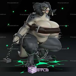 Deathclaw Fallout Chained Female Digital STL Files 3D Model