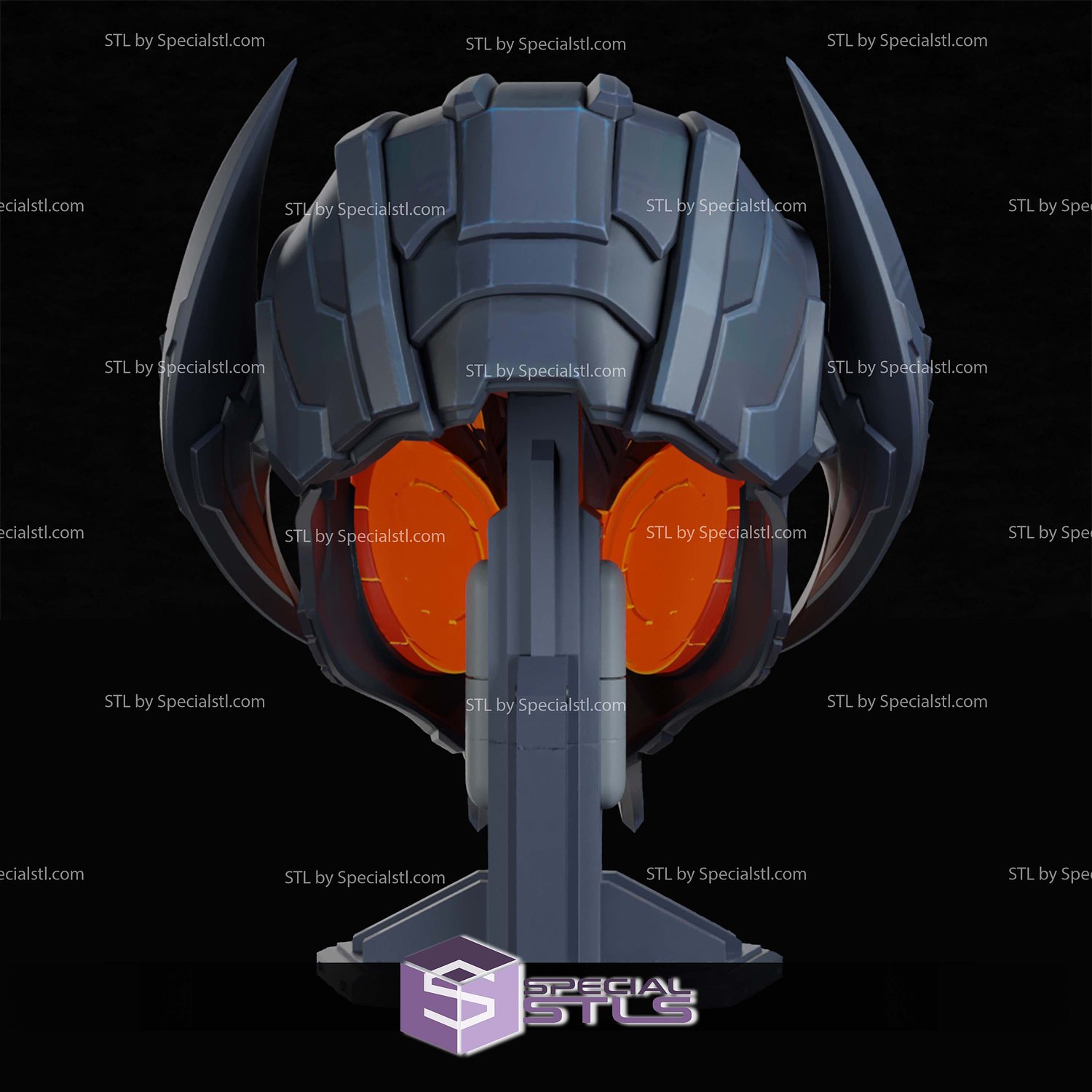 Cosplay STL Files Ultron Marvel Rivals Helmet 3D Model — view 2