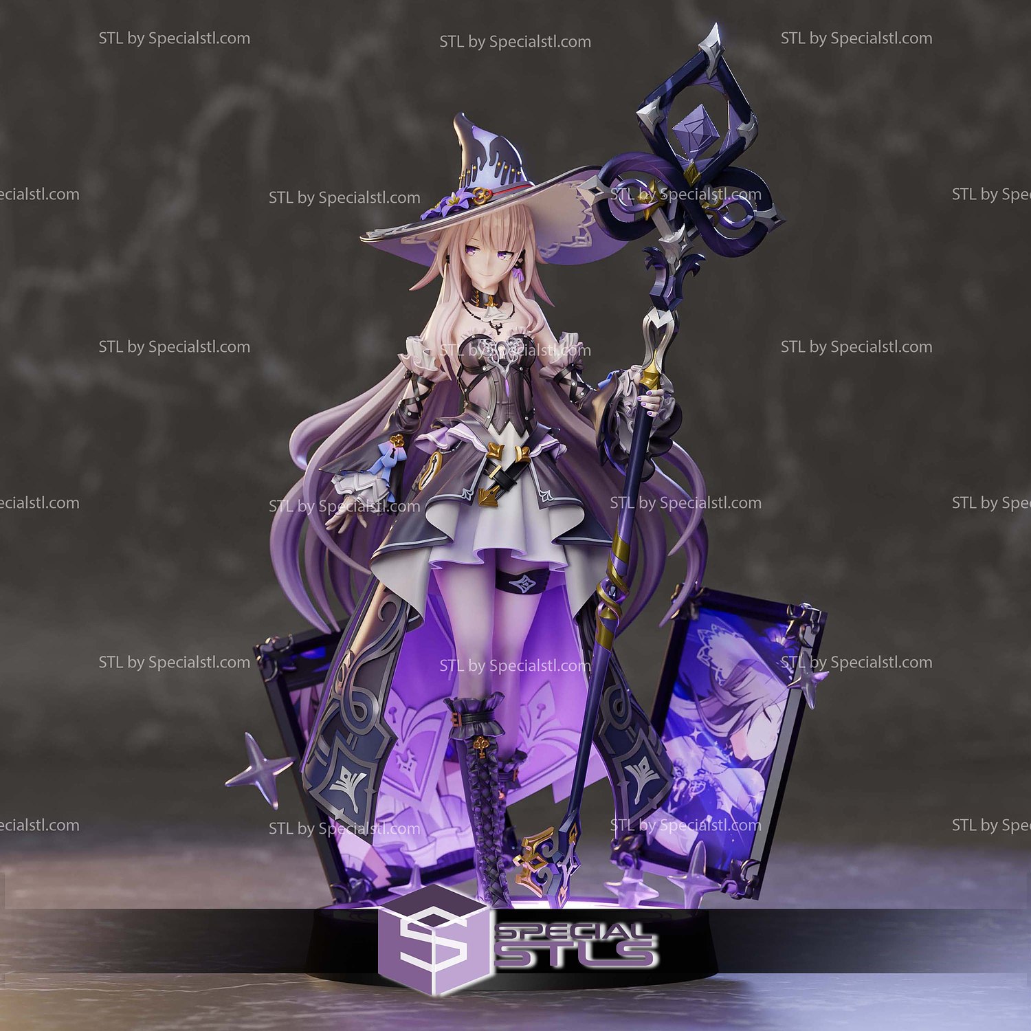 Herta Witch Honkai Star Rail 3D Printer Files STL Model — view 2