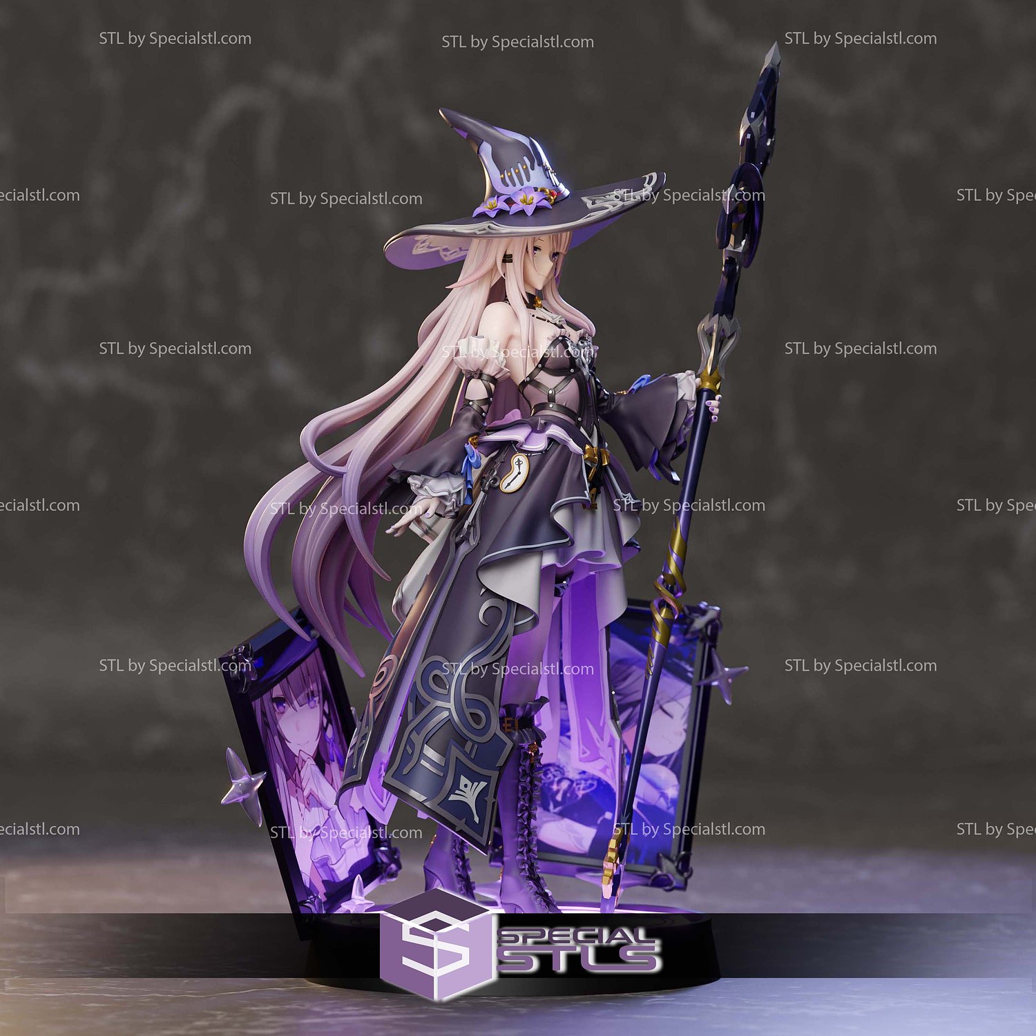 Herta Witch Honkai Star Rail 3D Printer Files STL Model — view 3