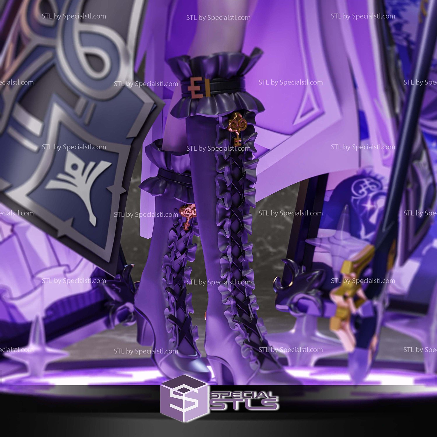 Herta Witch Honkai Star Rail 3D Printer Files STL Model — view 6